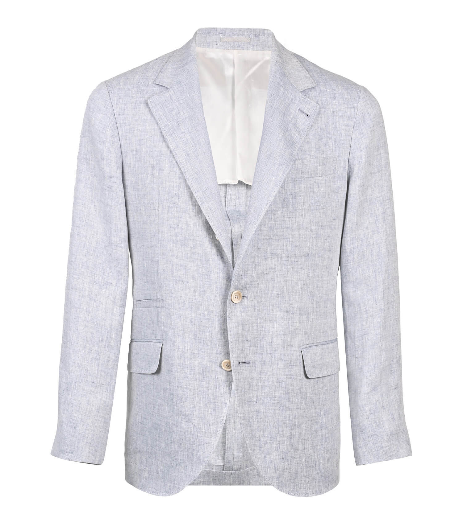 BRUNELLO CUCINELLI Light Blue Cotton/Linen Sport Coat
