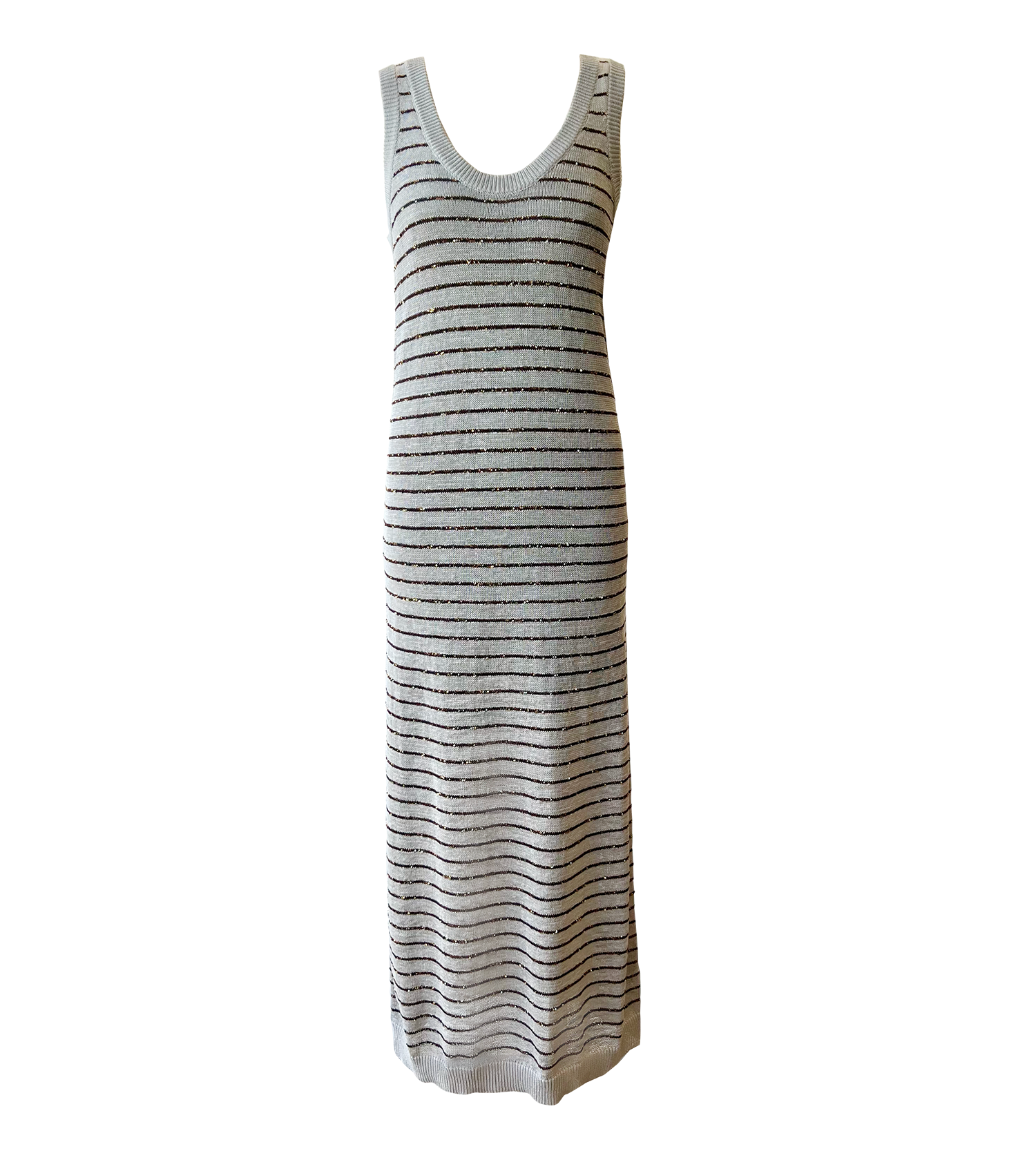 BRUNELLO CUCINELLI Sleeveless Long Knit Maxi Dress