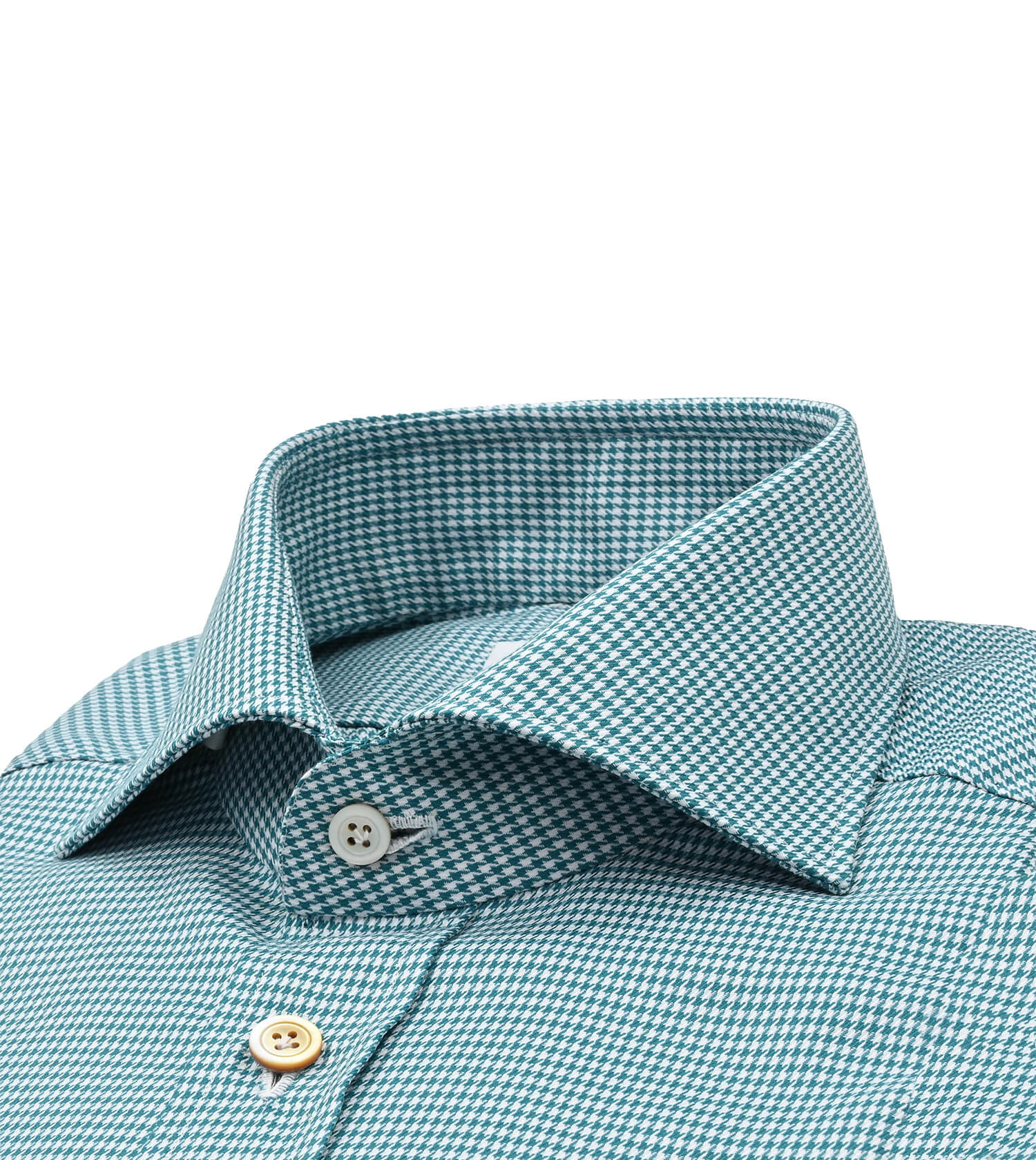 KITON Micro Houndstooth Sport Shirt