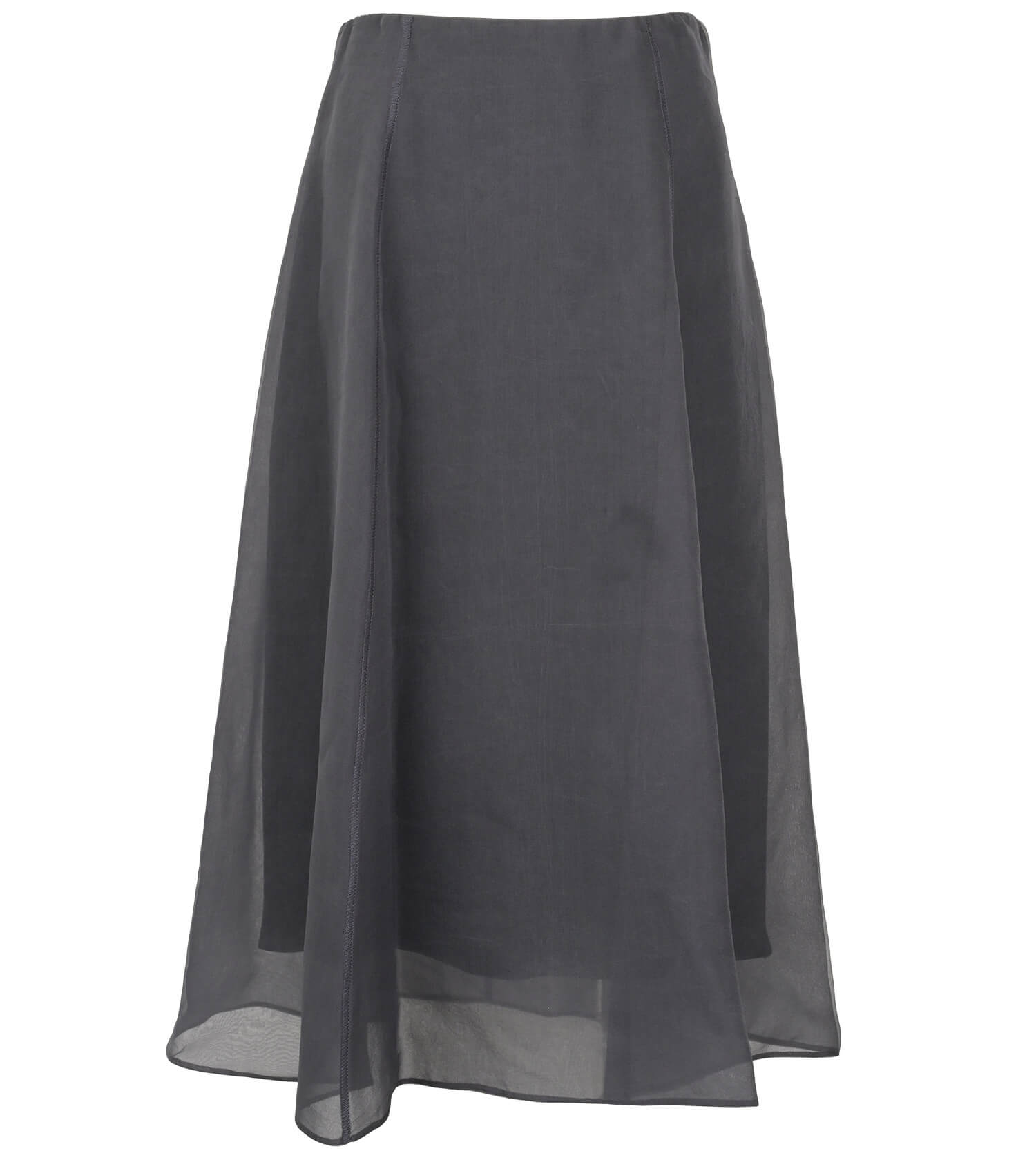 BRUNELLO CUCINELLI Crispy Silk Circle Skirt