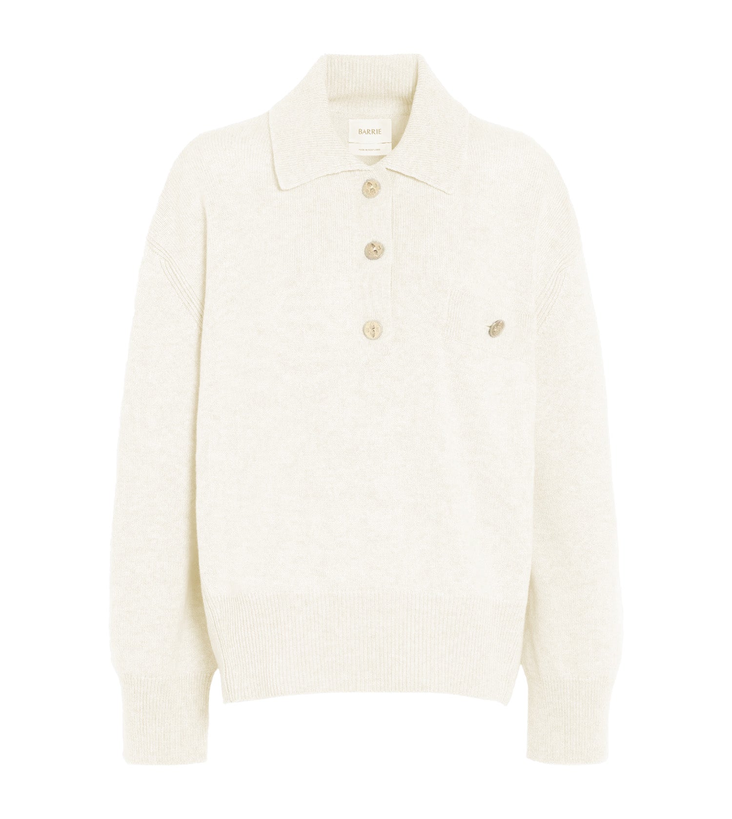 BARRIE Cashmere Polo Neck Sweater