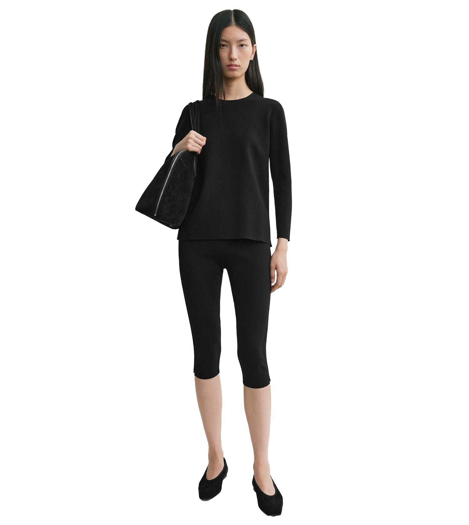 TOTEME Compact Knit Capri Trousers