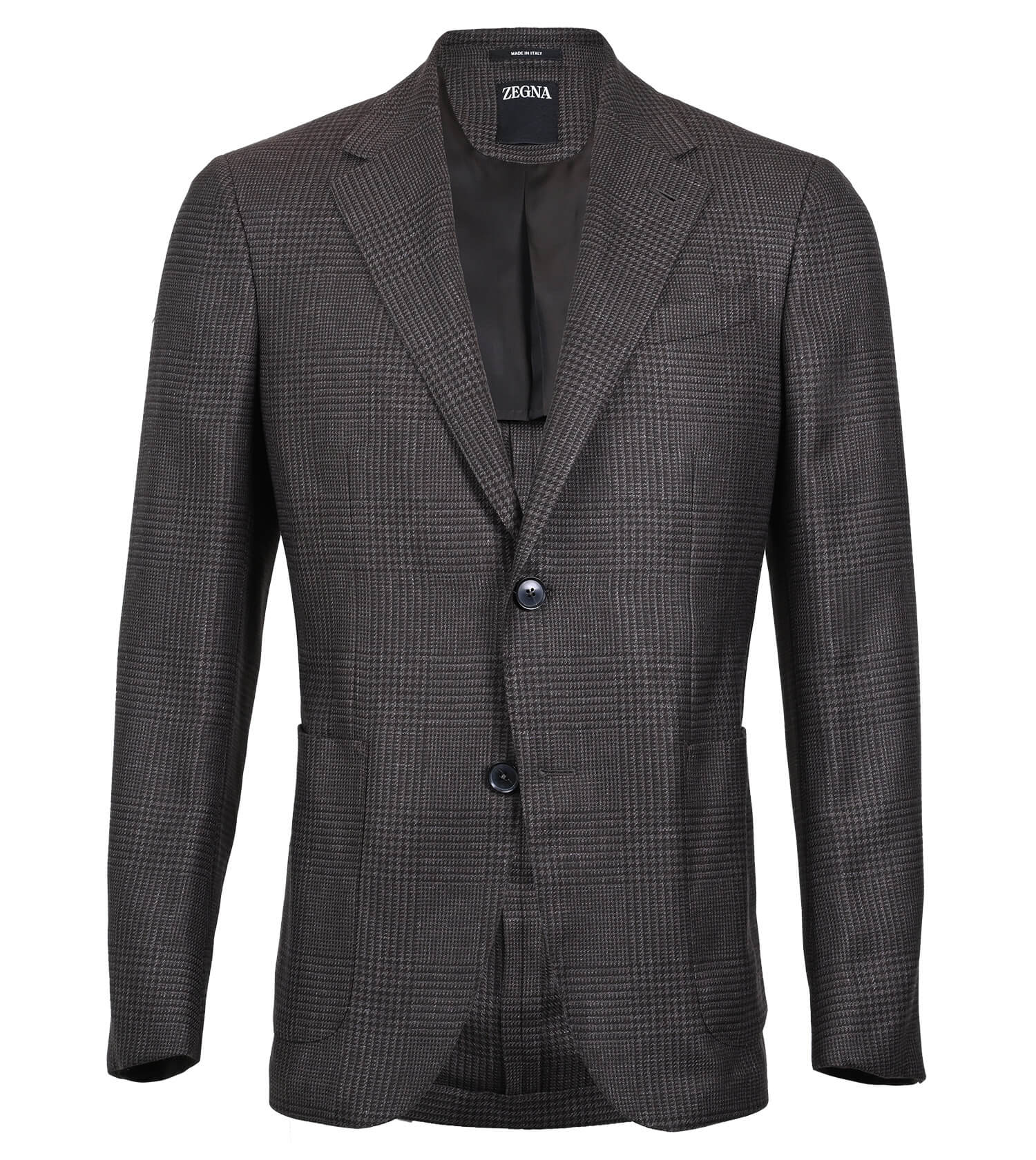 ZEGNA Cashmere/Silk/Linen Plaid Sport Coat