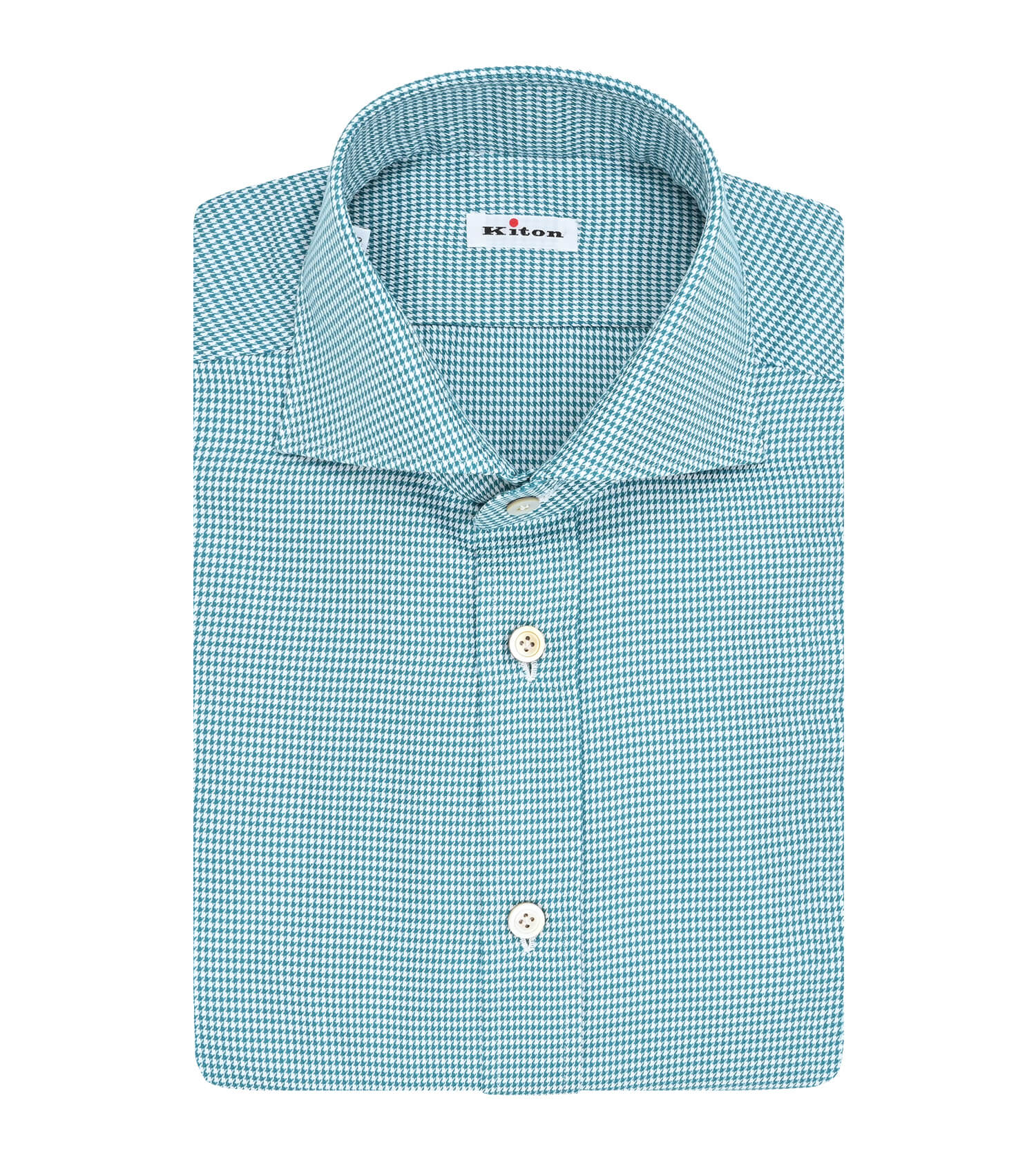 KITON Micro Houndstooth Sport Shirt