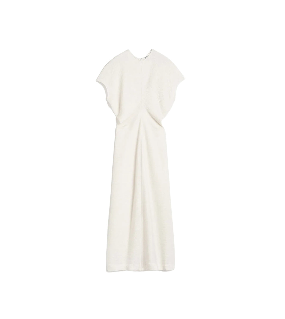 Toteme Slouch Waist Short Sleeve Dress, Off White, Women's, 34
