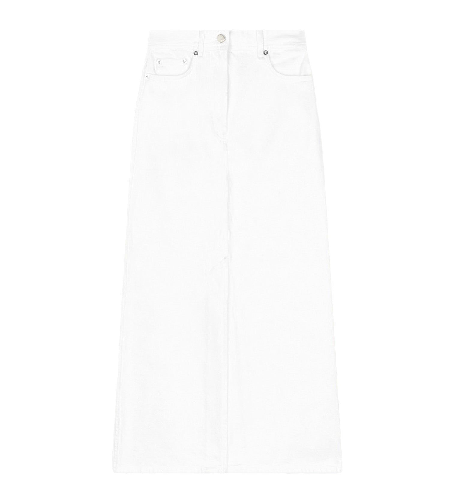 LOULOU STUDIO Rona Organic Denim Midi Skirt
