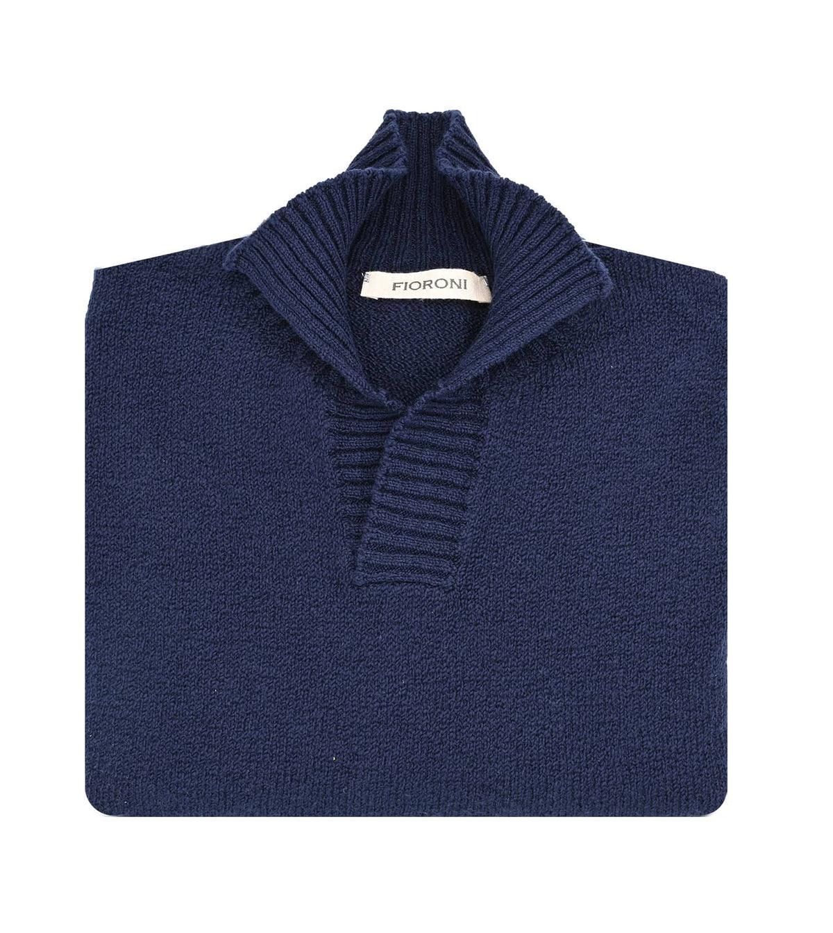 FIORONI CASHMERE Cotton Long Sleeve Polo Sweater Sam Malouf