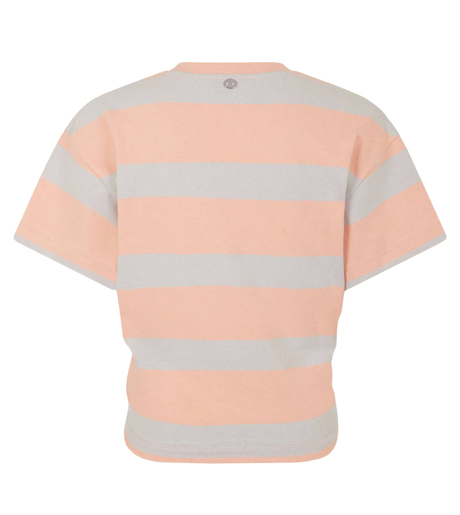 RABANNE Haut Tee Shirt Stripe Peach Grey