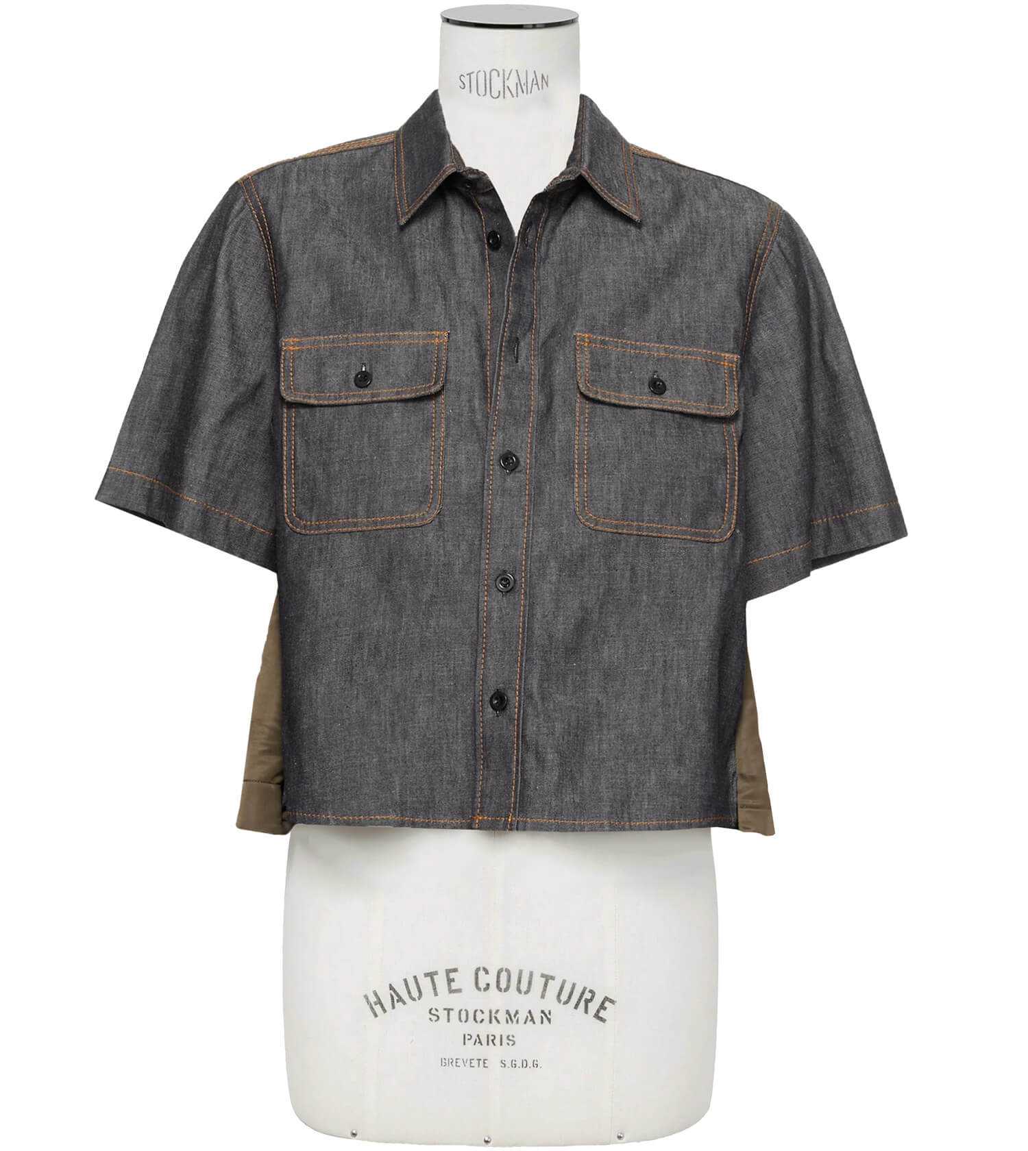 SACAI Denim Patch Pocket Shirt