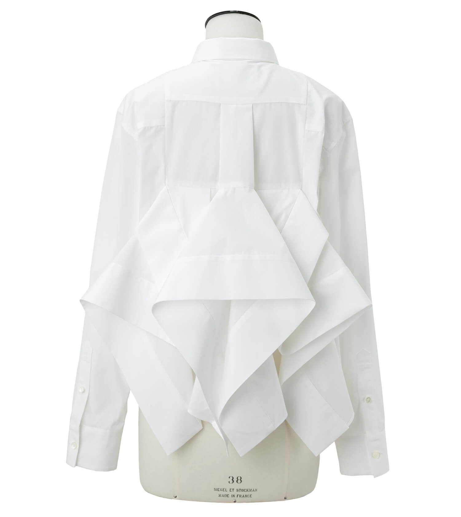 SACAI Poplin Shirt With Side Ruffle Detail