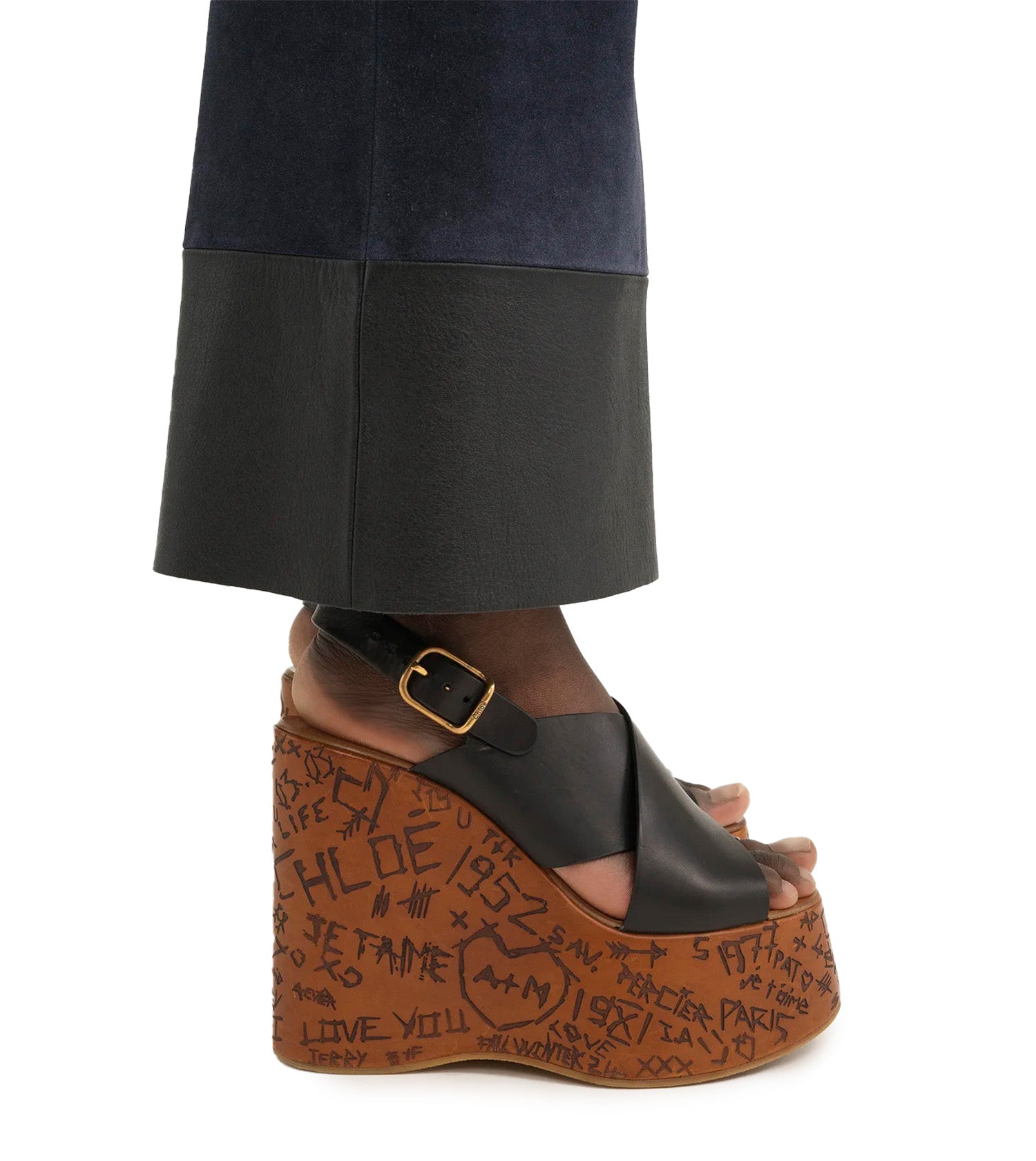 CHLOE Maxime Sandals Vegetable Tanned Calfskin