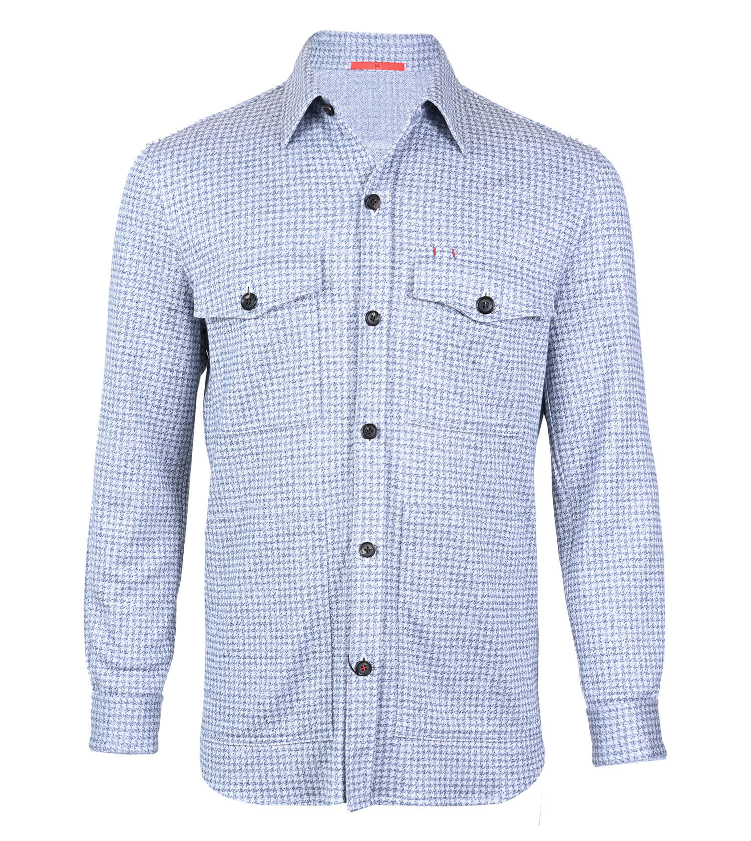 ISAIA Houndstooth Jersey Overshirt