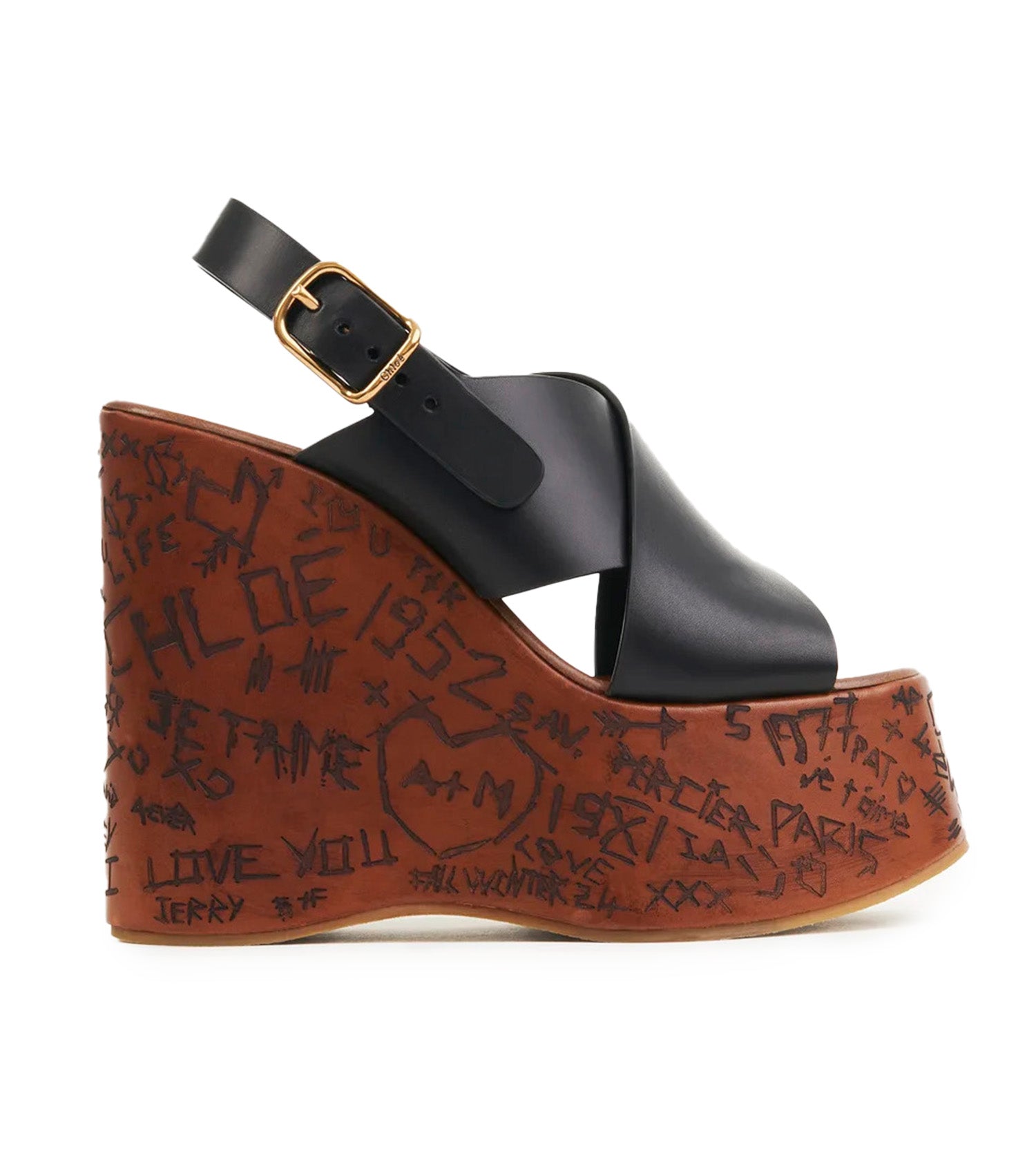 CHLOE Maxime Sandals Vegetable Tanned Calfskin