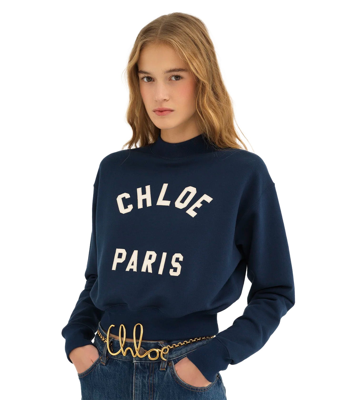 CHLOÉ Paris Cotton Fleece Sweatshirt