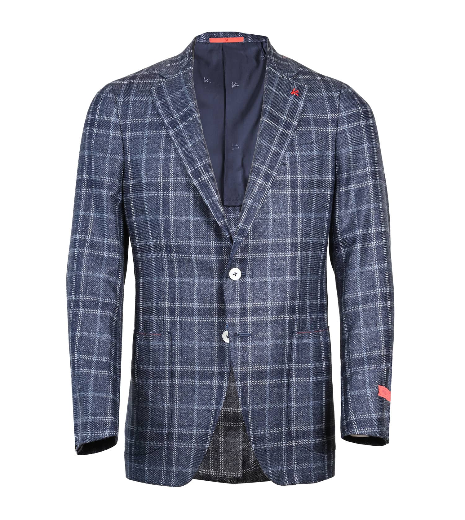 ISAIA Rustic Over Check Sport Coat