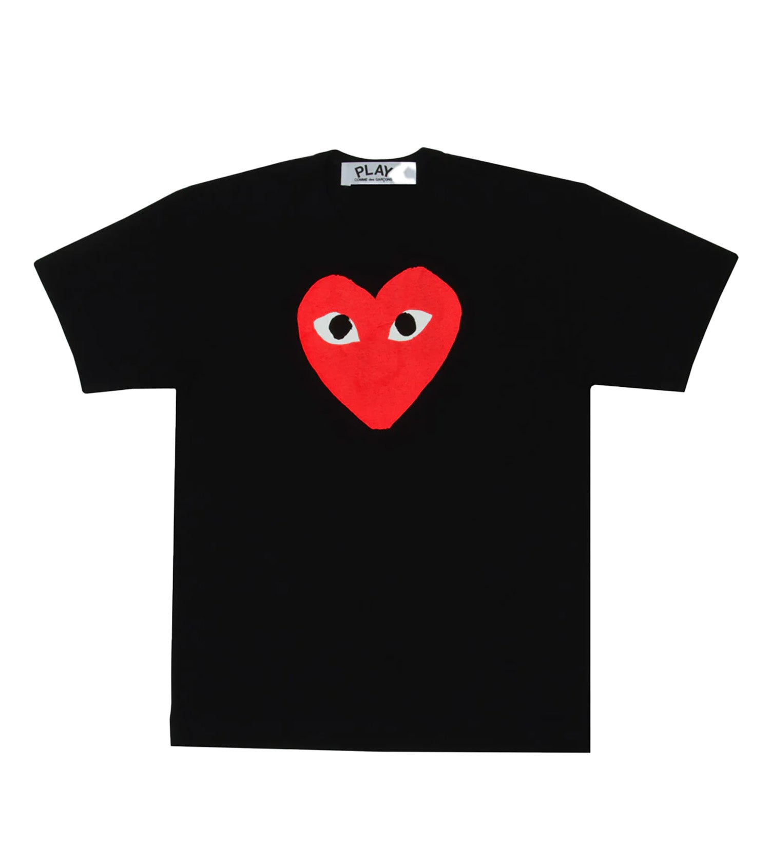 COMME DES GARÇONS PLAY Women's Red Heart T-Shirt in Black