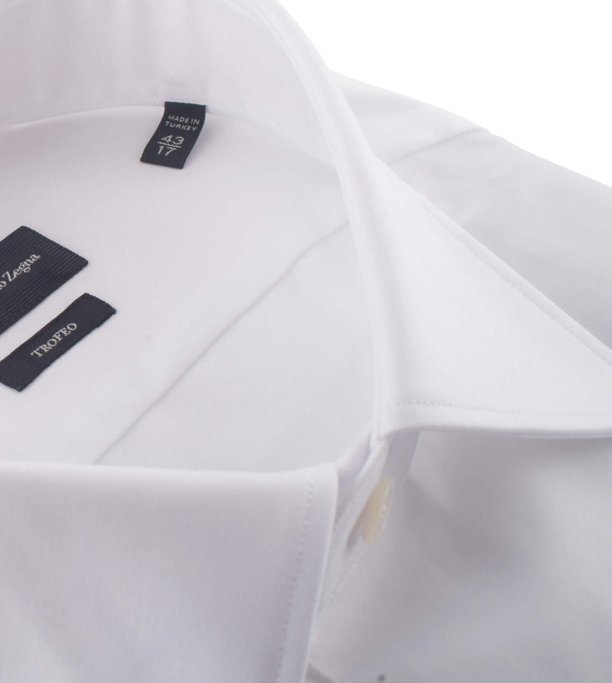 ZEGNA French Cuff White Twill Dress Shirt | Sam Malouf Authentic Luxury ZEGNA French Cuff White Twill Dress Shirt | Sam Malouf Authentic Luxury