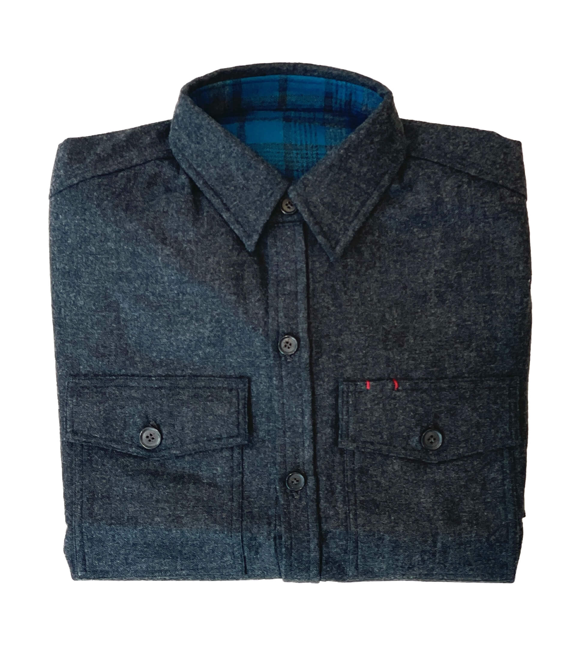 ISAIA Wool/Cashmere Overshirt Grey