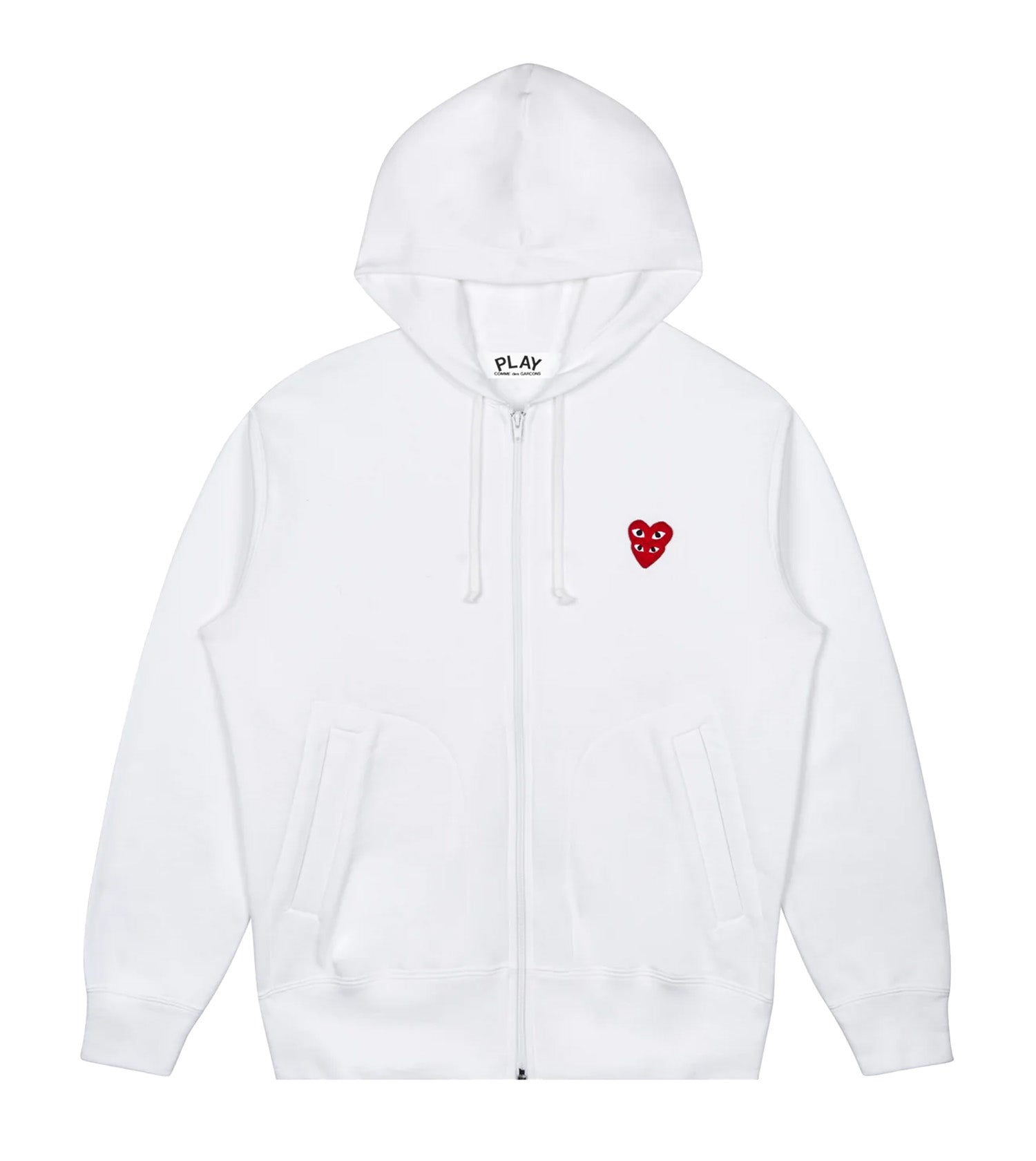 COMME DES GARÇONS PLAY Men's Hoodie in White