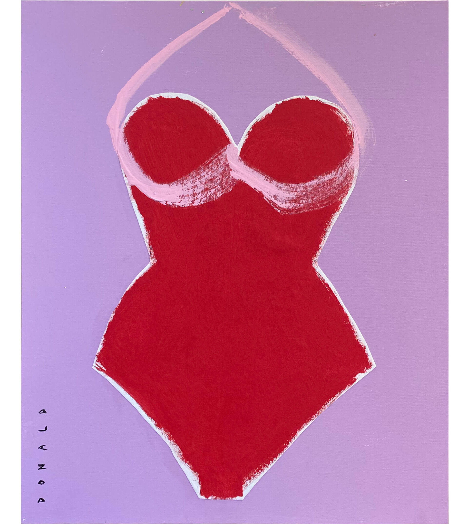DONALD ROBERTSON Red Bathing Suit