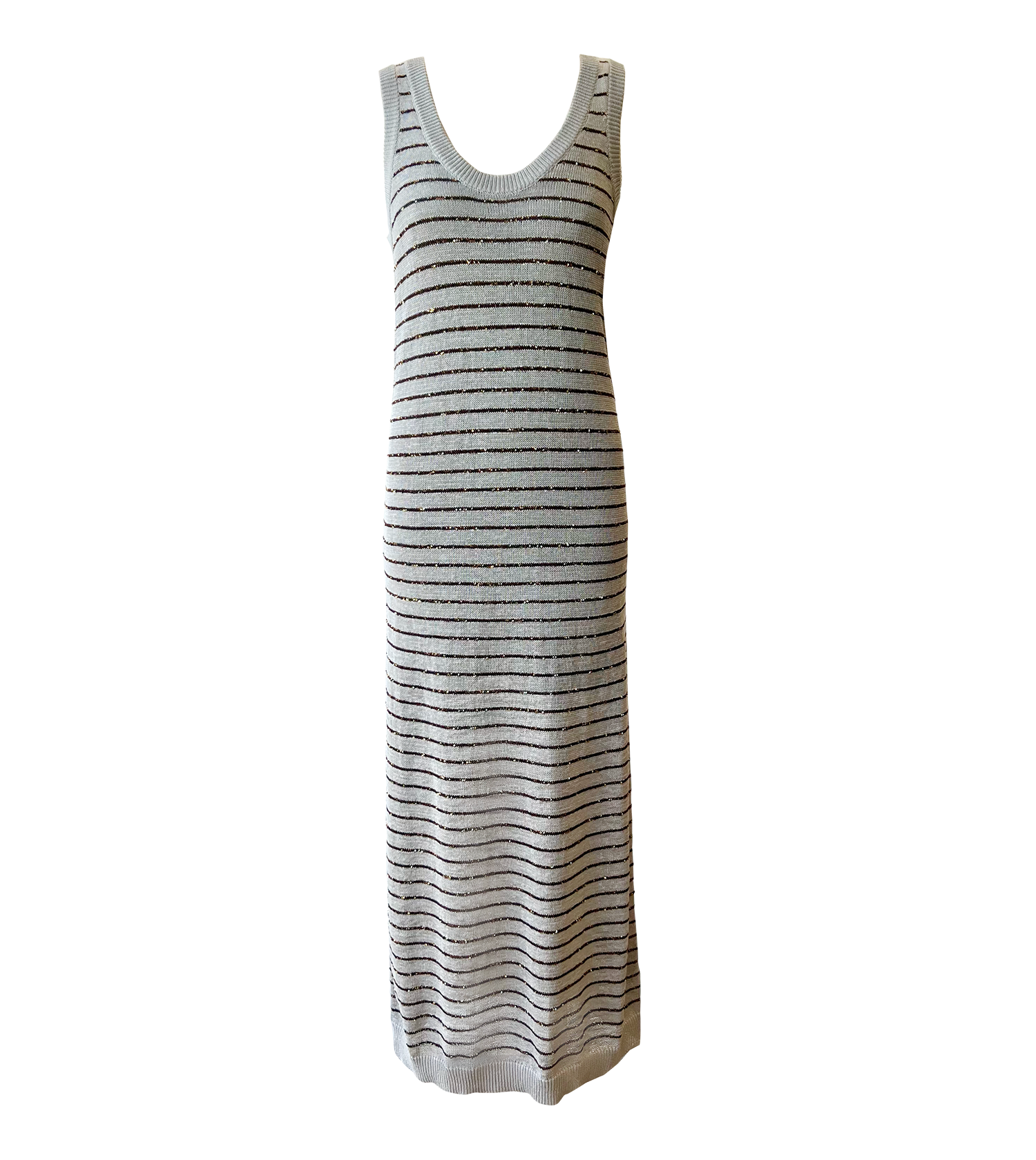 BRUNELLO CUCINELLI Sleeveless Long  Knit Maxi Dress