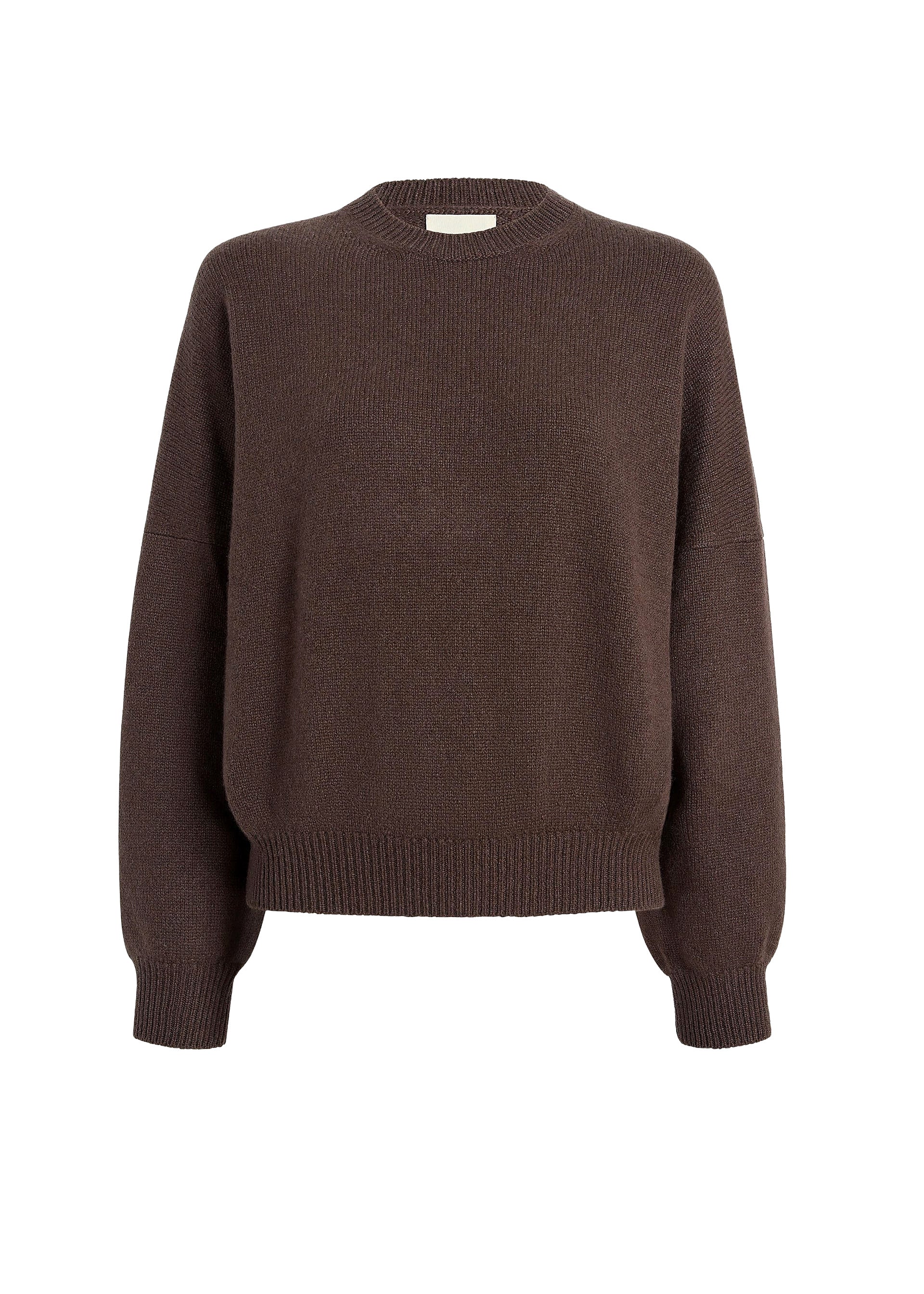 Brown sweater on a white background