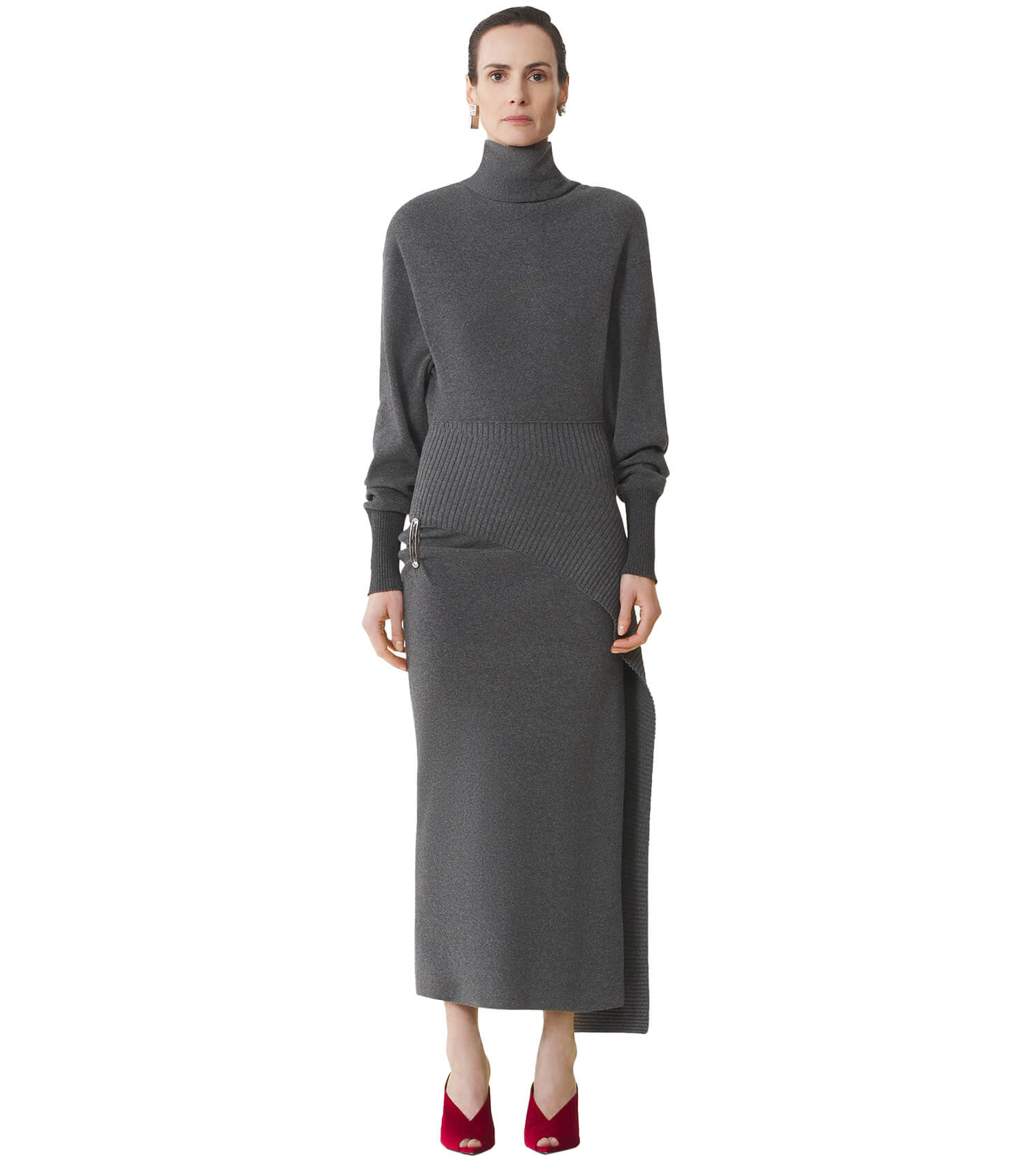 LANVIN Draped Midi Dress
