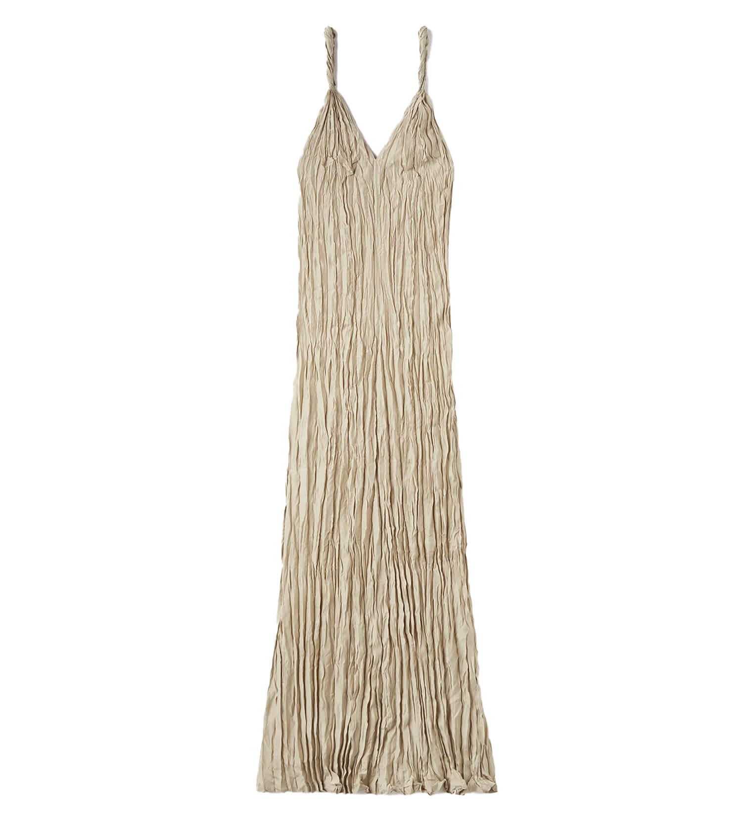 TOTEME Twist-Strap Crinkled Silk Dress +Colors