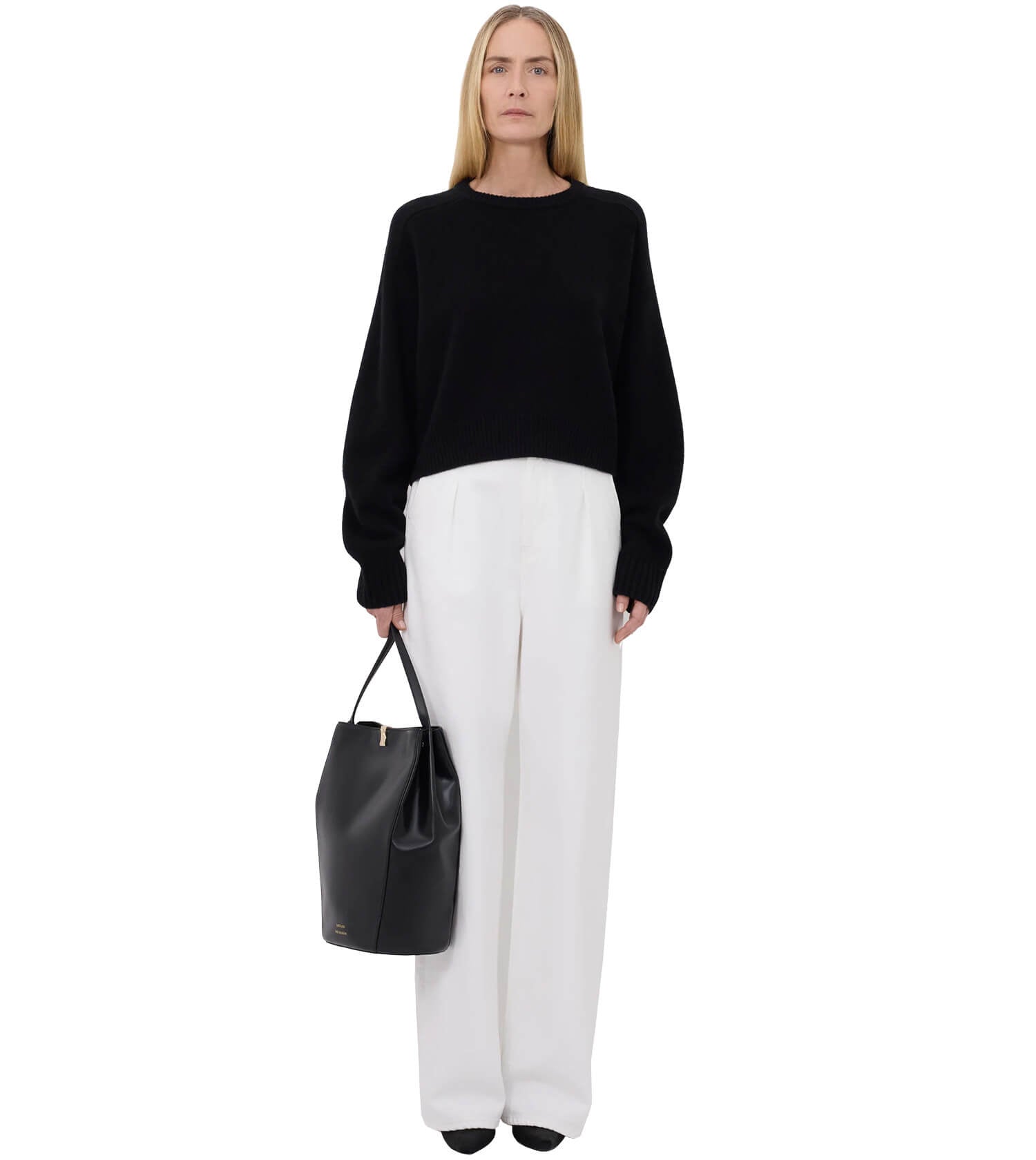 LOULOU STUDIO Bruzzi LDS Cropped Sweater