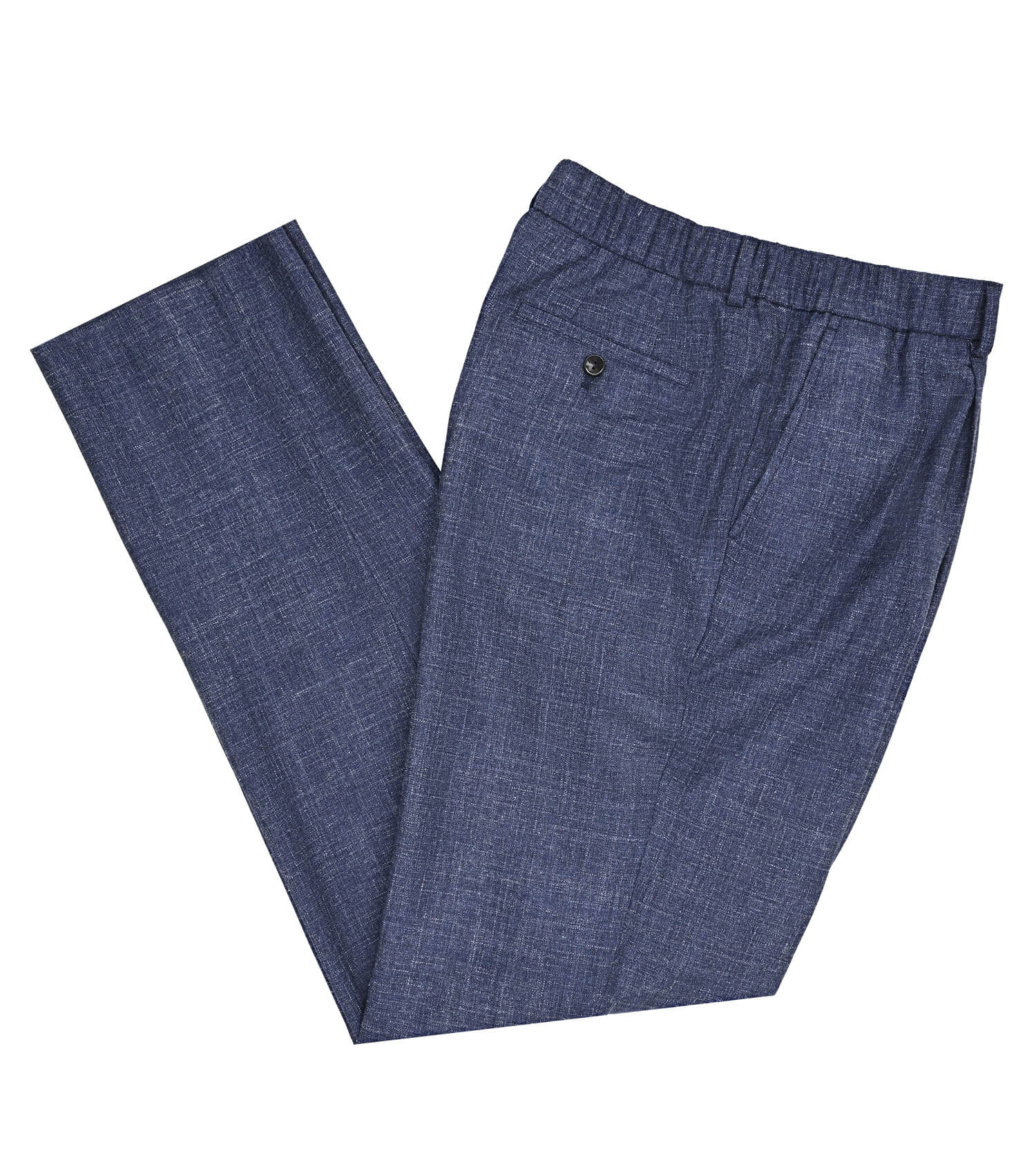 AGNONA Single Pleat Hemp Blend Twill Trouser