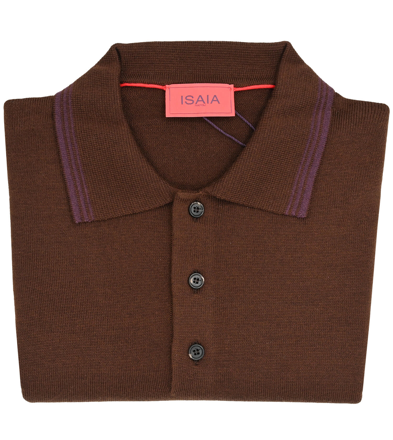 ISAIA Wool/Cashmere/Silk Short Sleeve Polo