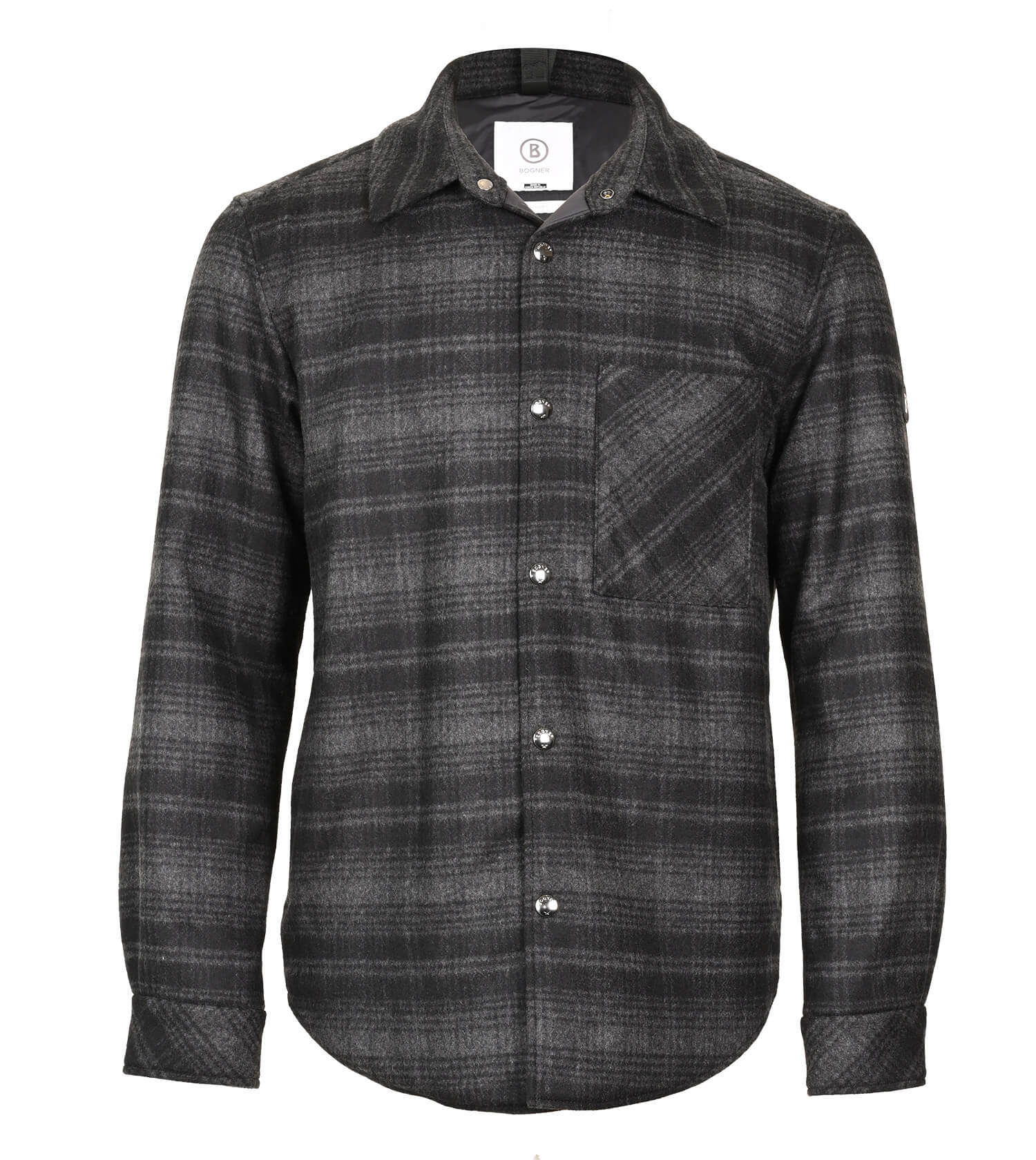 BOGNER Olli Charcoal Plaid Overshirt