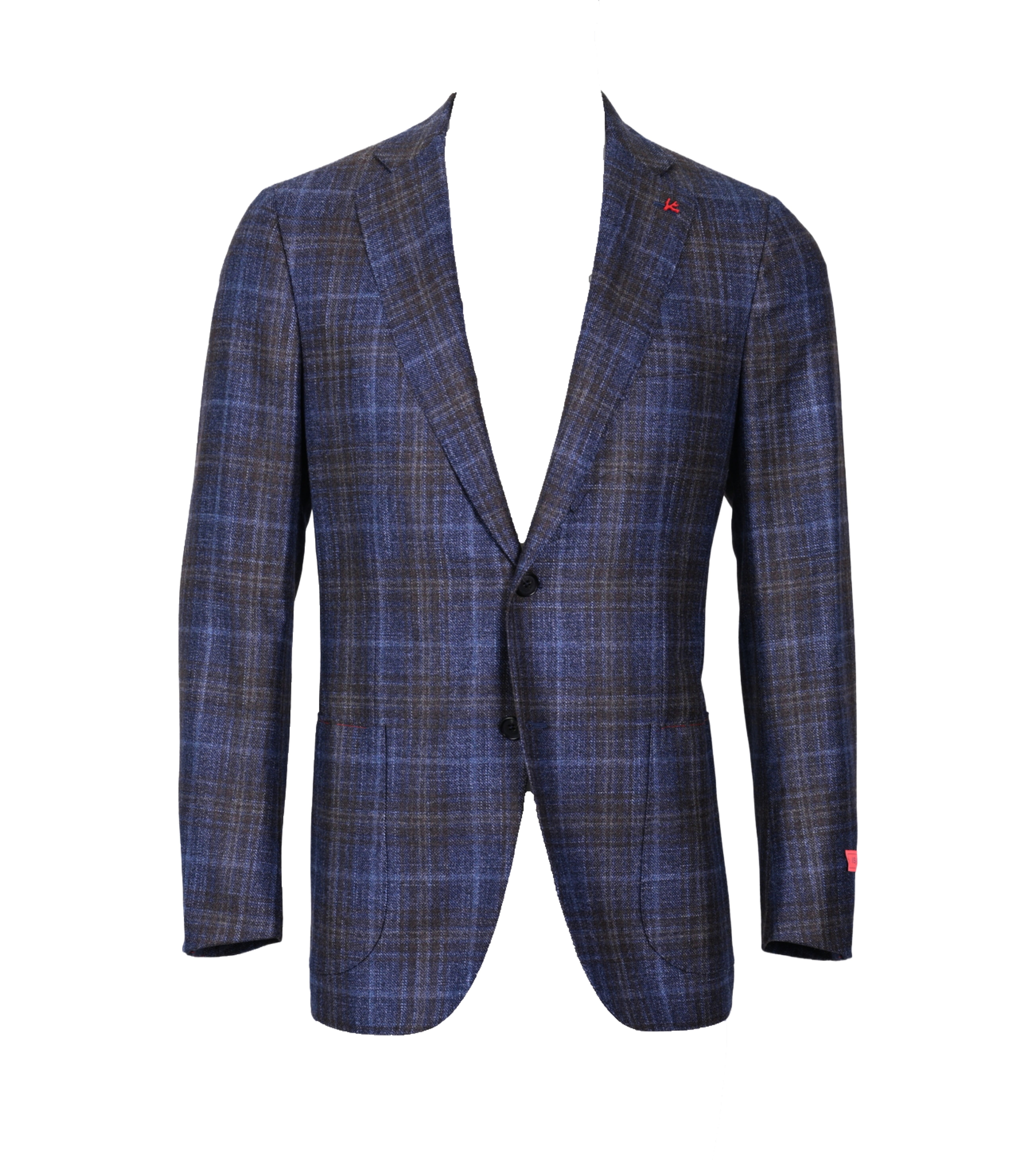 ISAIA Over Check Winter Mouline