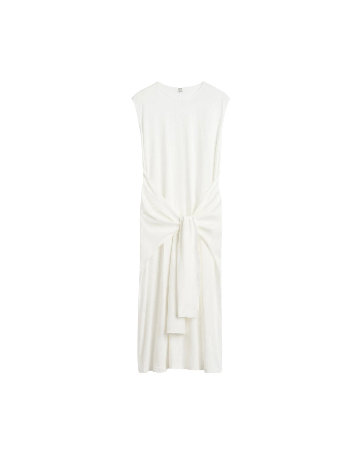 toteme white dress TOTEME Tie Waist Jersey Dress