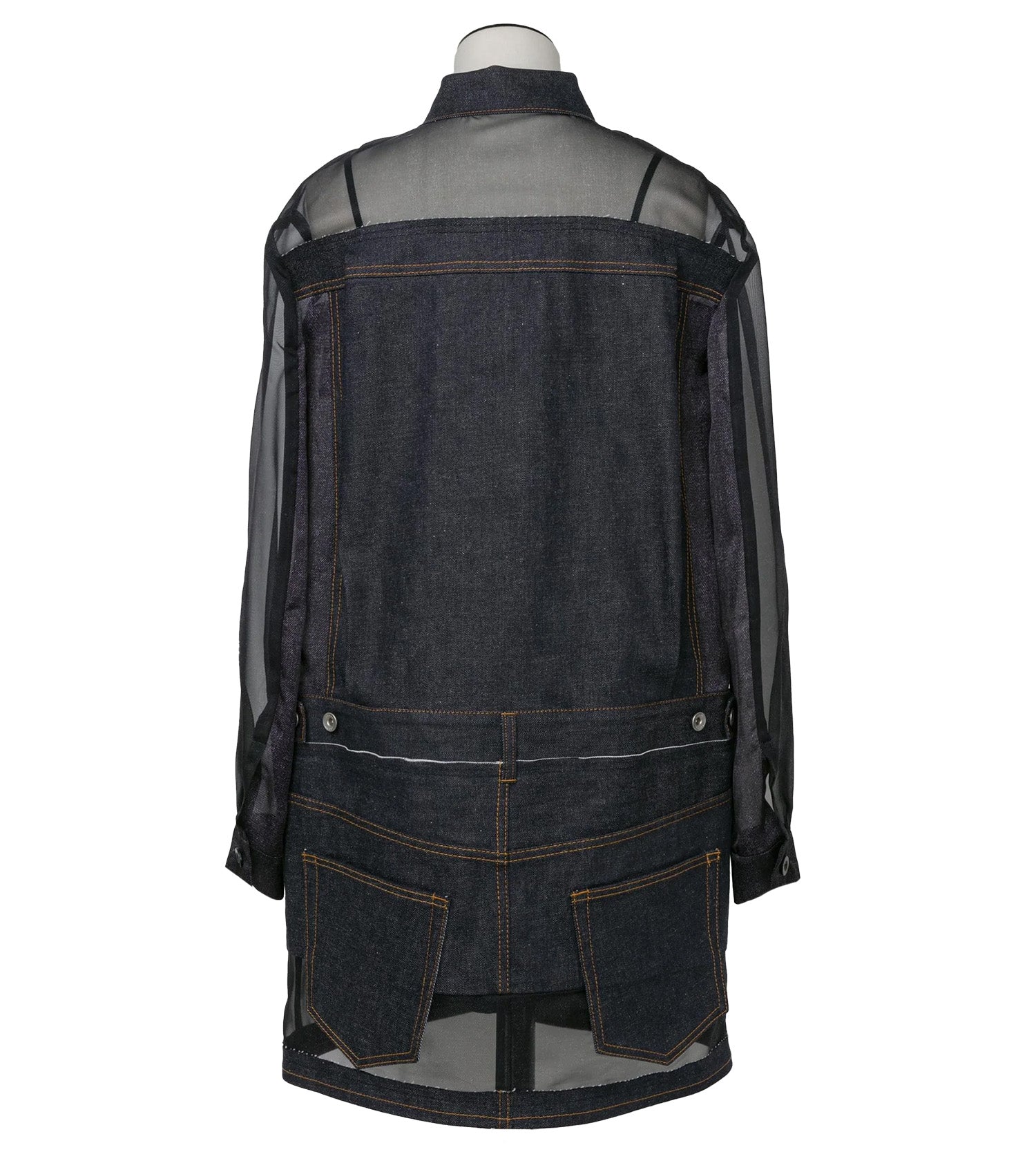 SACAI Denim Mix Dress Runway