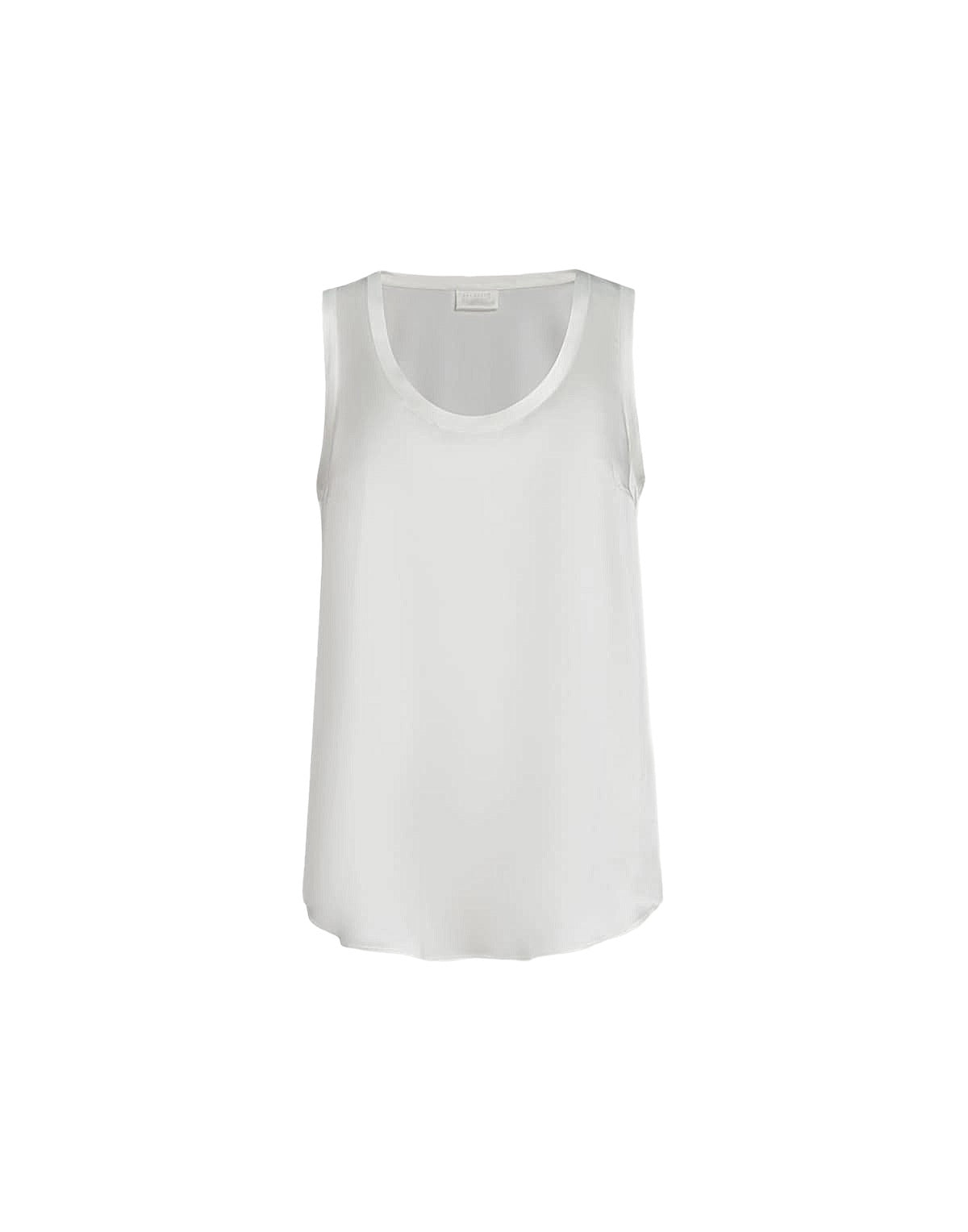 White tank top on a white background