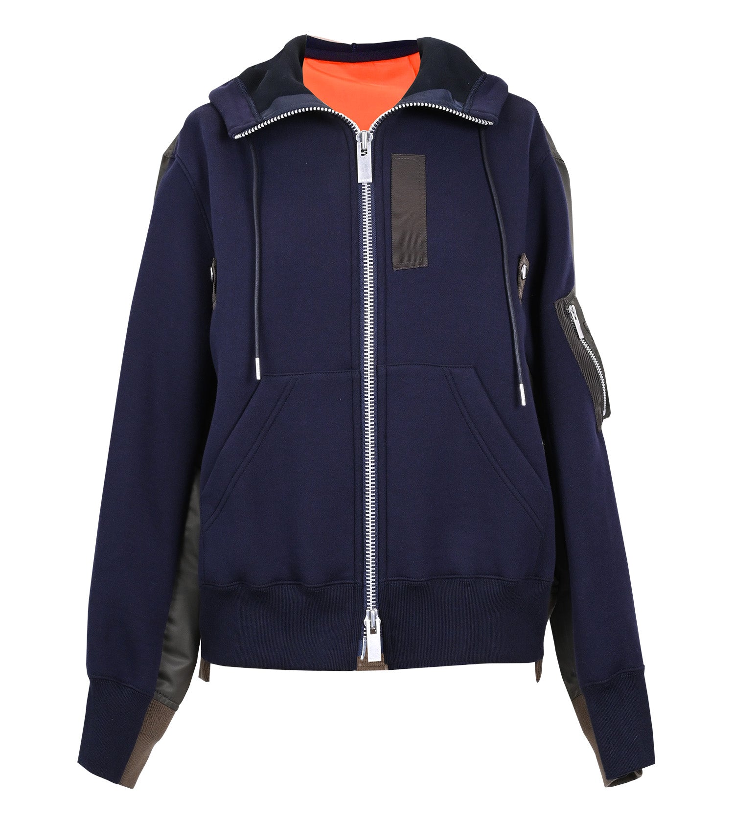 SACAI Sponge x Nylon Twill Hoodie