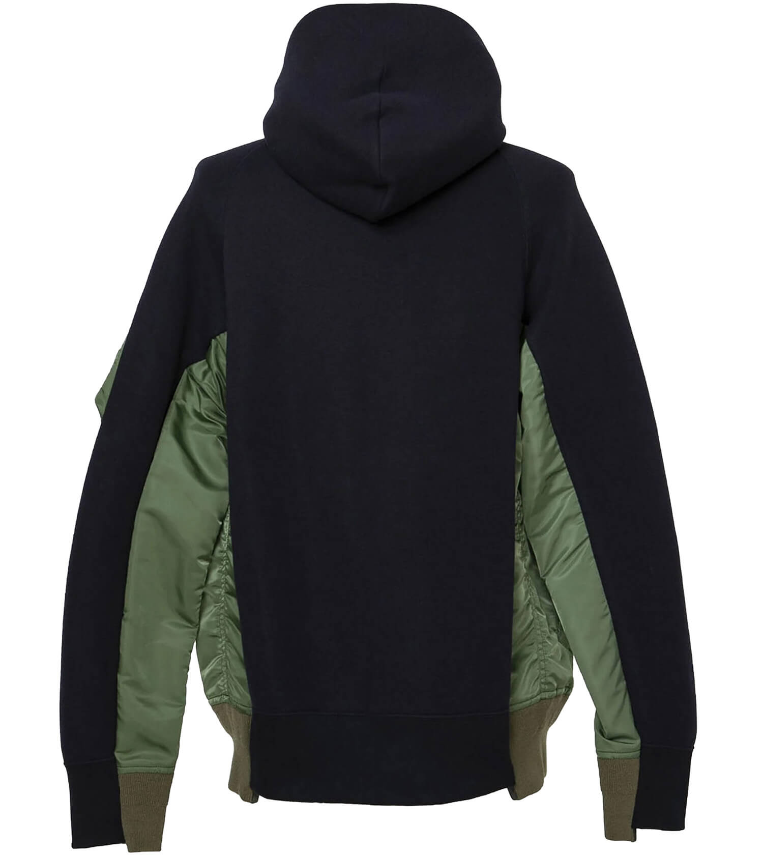SACAI Sponge Sweat x Nylon Twill Hoodie