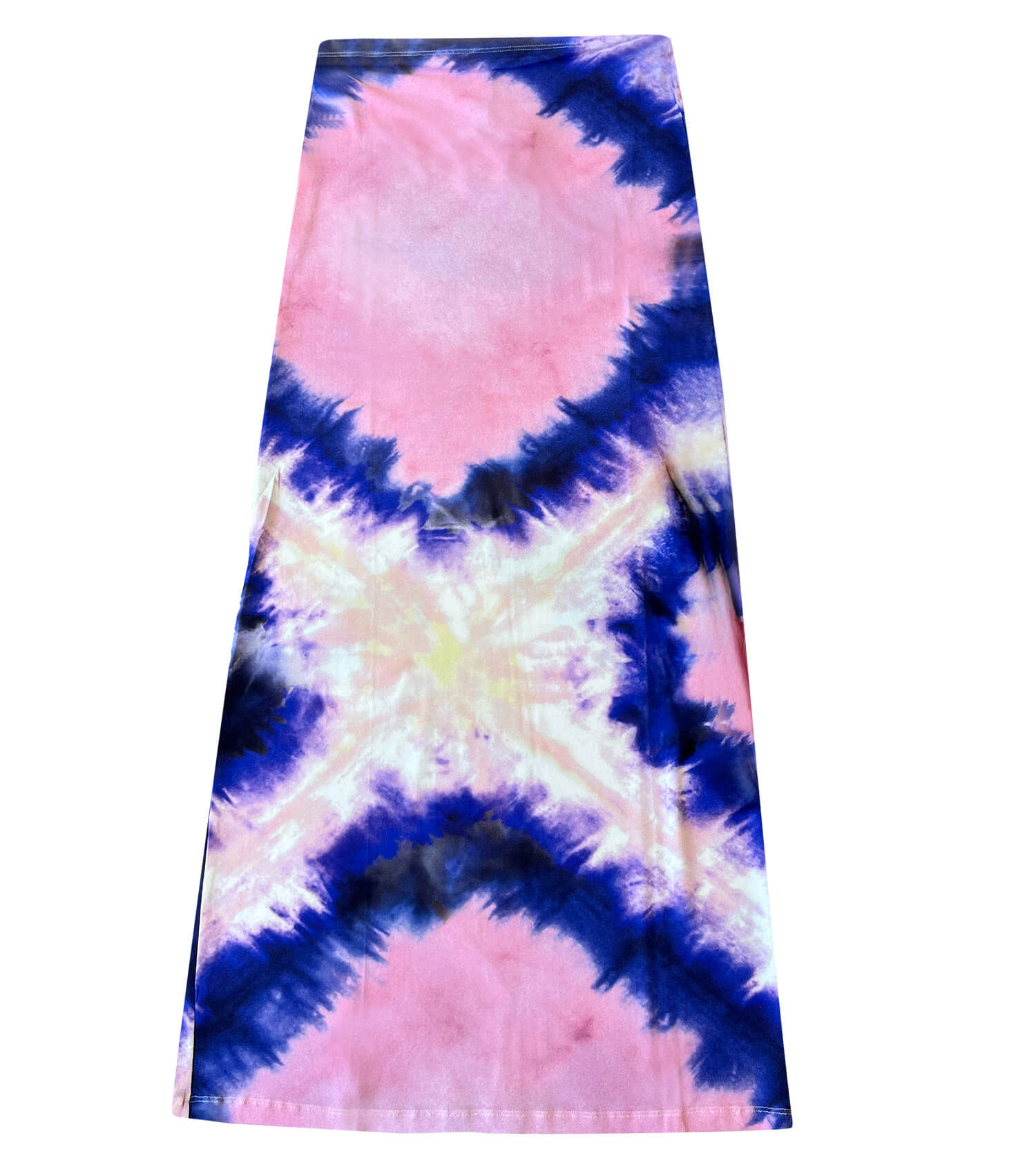 RABANNE Jupe Long Skirt Tie And Dye Pink