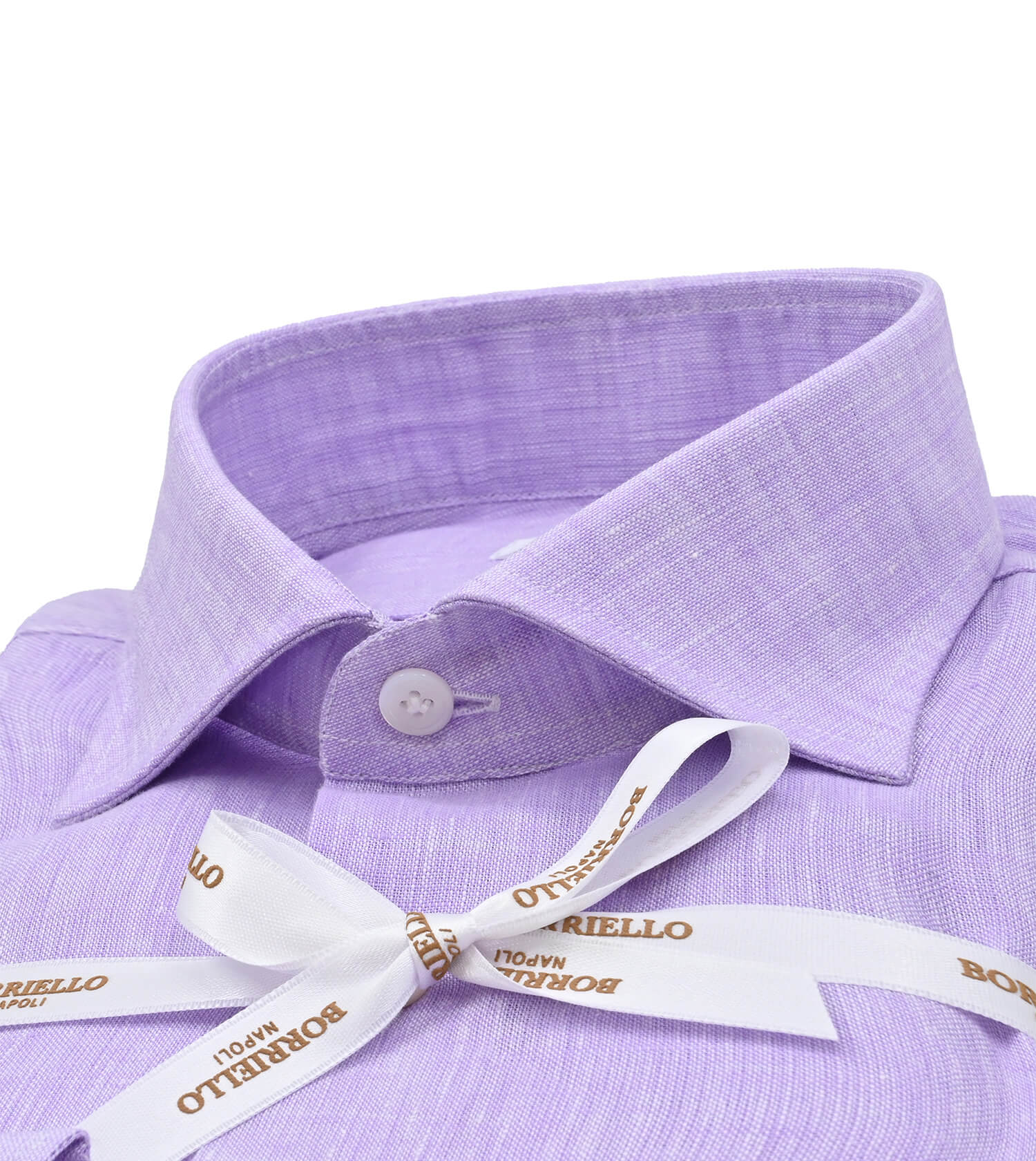 BORRIELLO Long Sleeve Linen Sport Shirt
