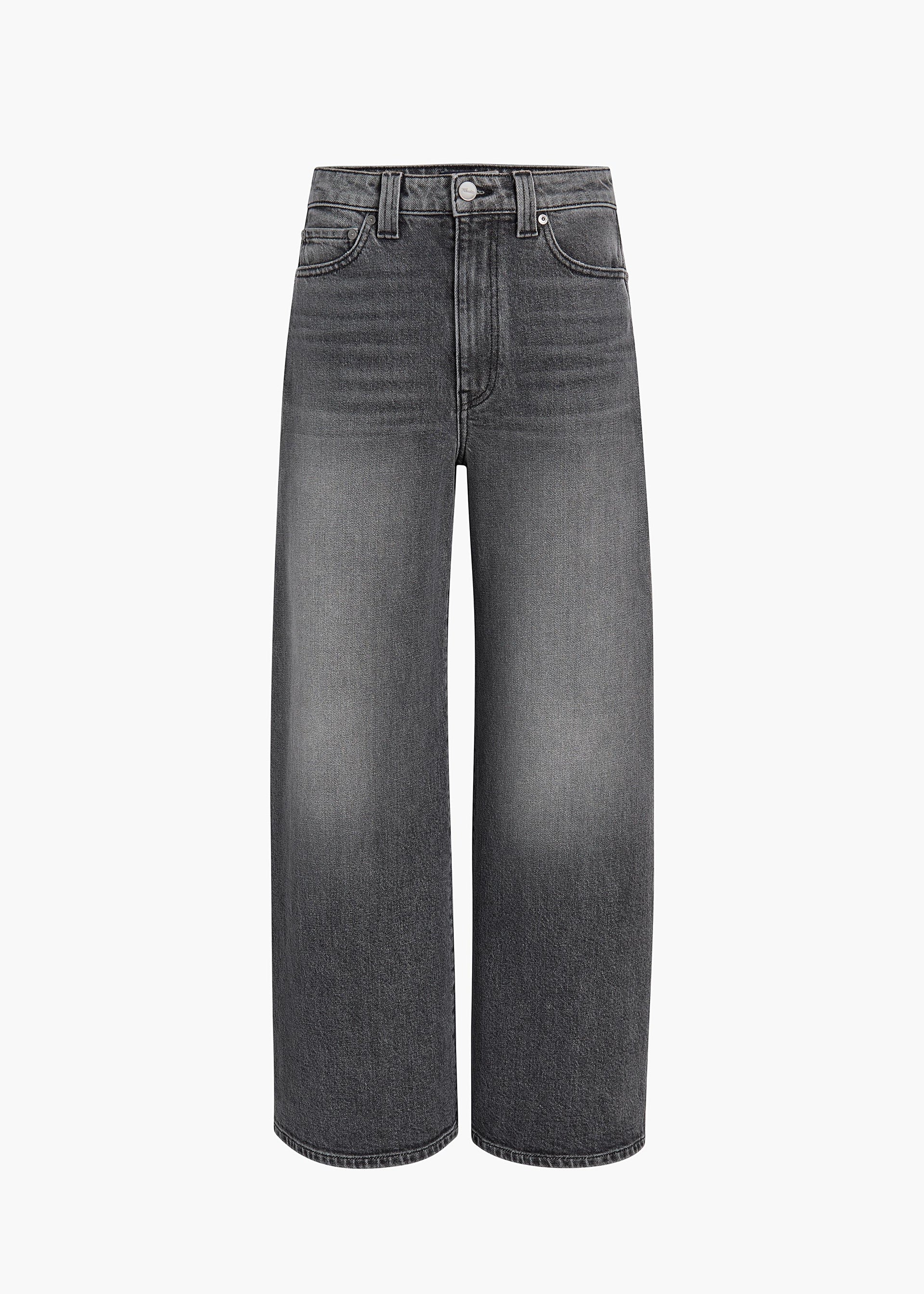 Black jeans in front of a white backdrop.