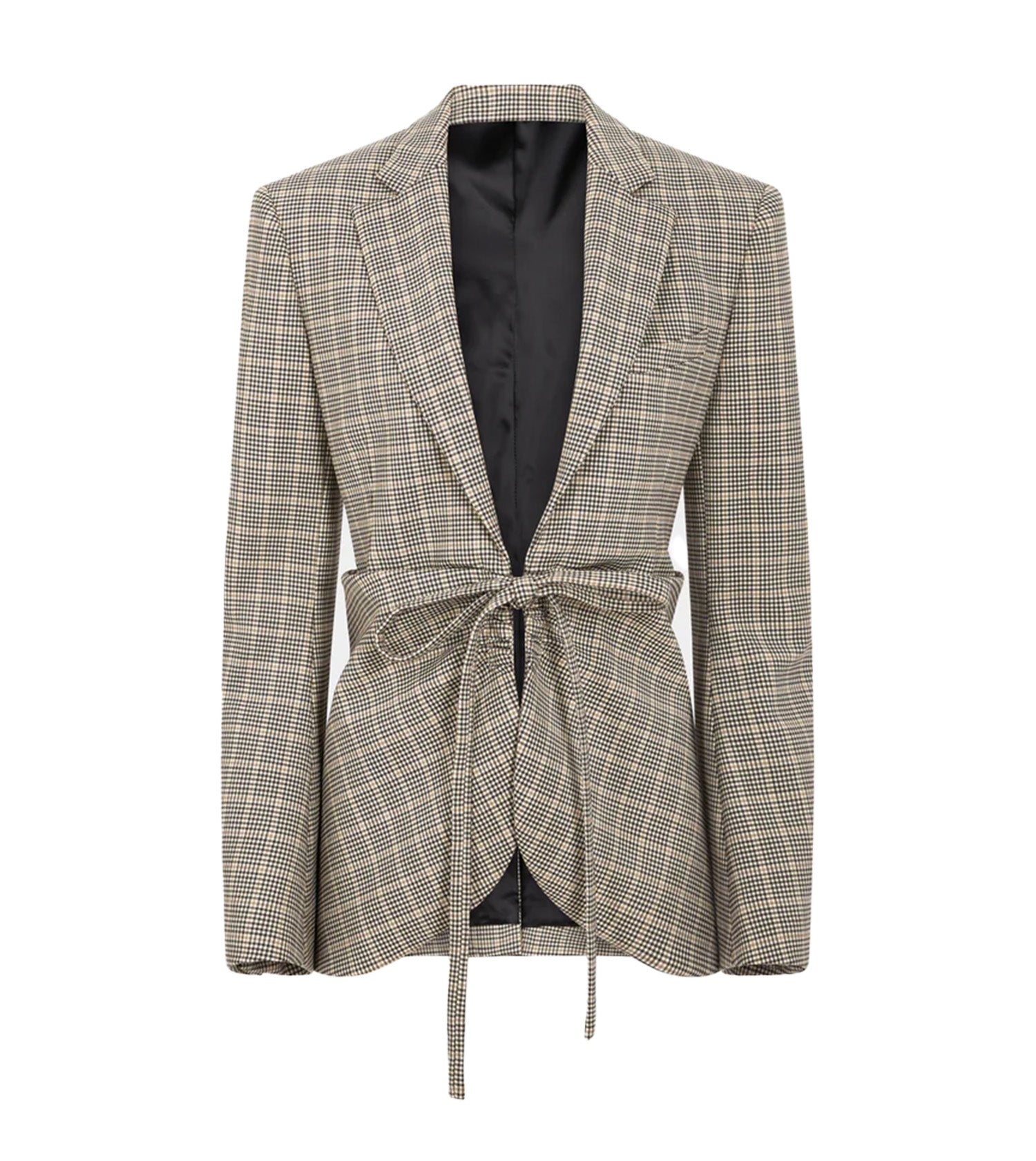 RABANNE Fitted Jacket In Prince of Wales Wool