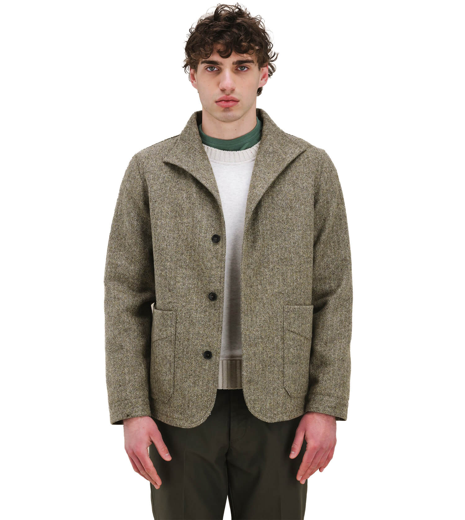 FORTELA Herringbone Wool Jacket