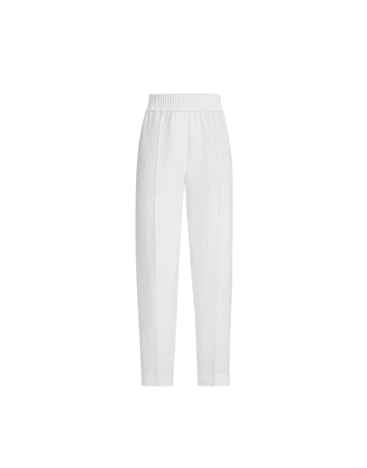 White pants on a white background