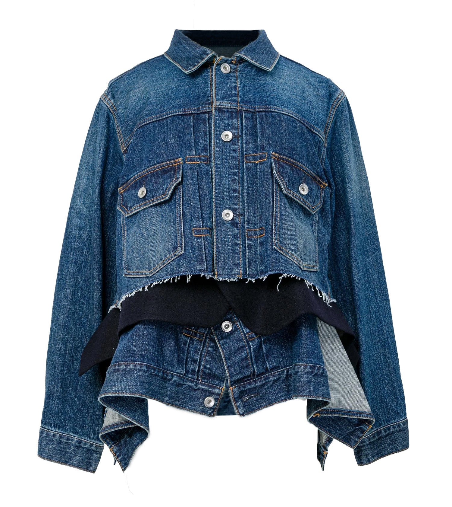 SACAI Denim x Wool Melton Jacket