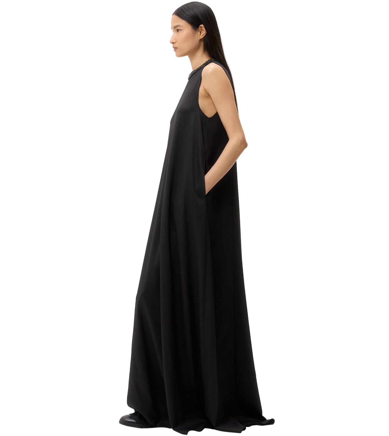 TWP Capitol with Crystal Collar Dress