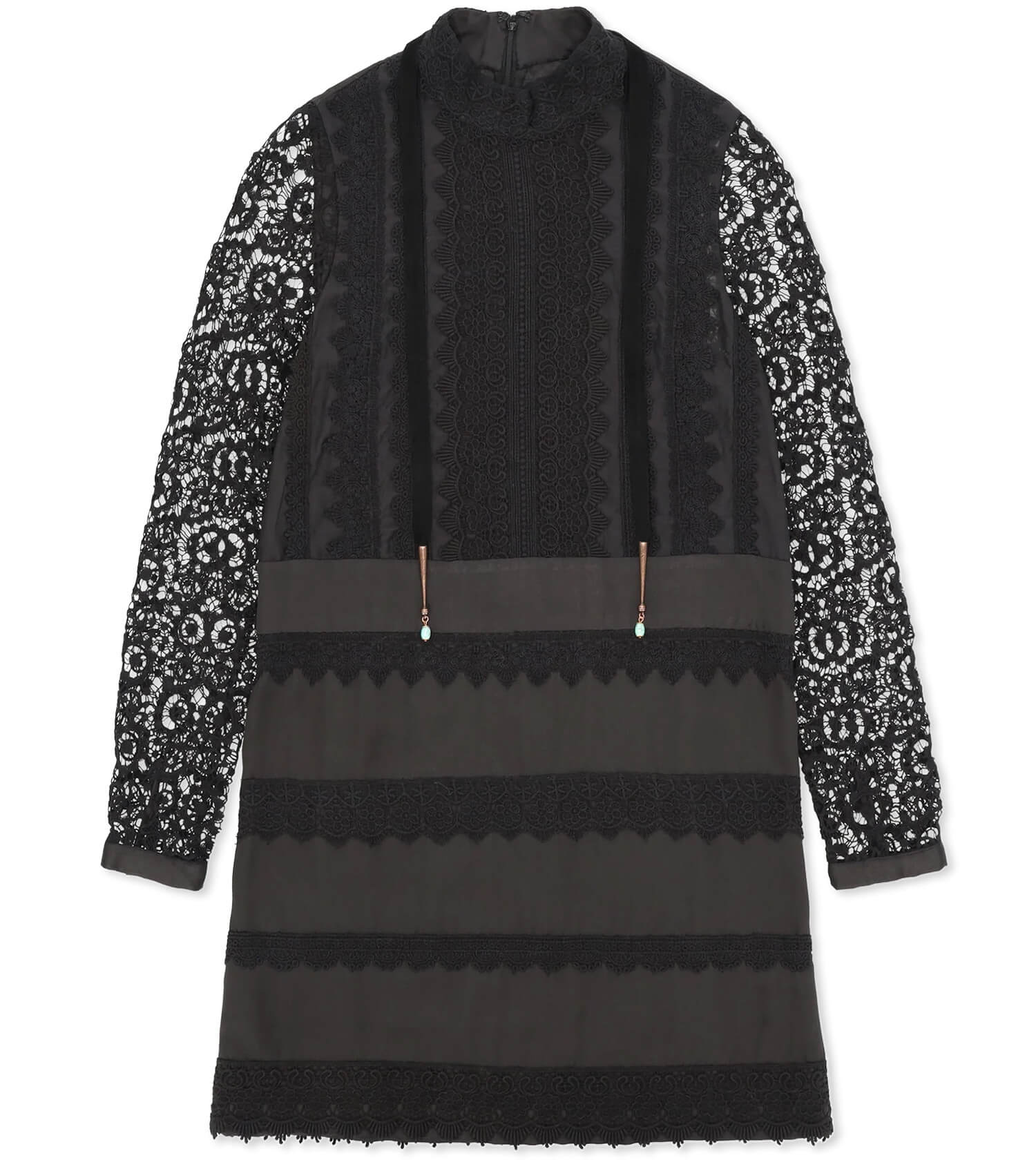 FORTELA Crochet Gervaise Satin Dress