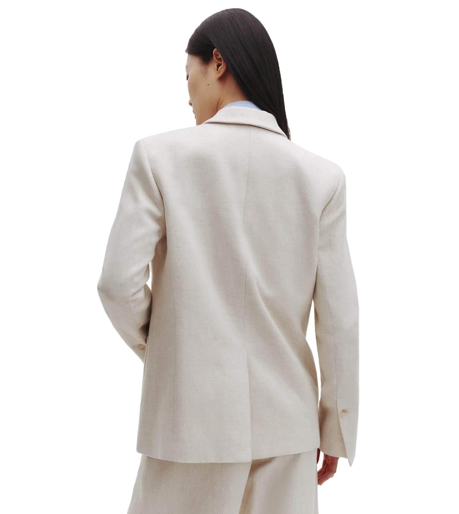 TWP Tabitha Double Breasted Jacket in Coated Linen