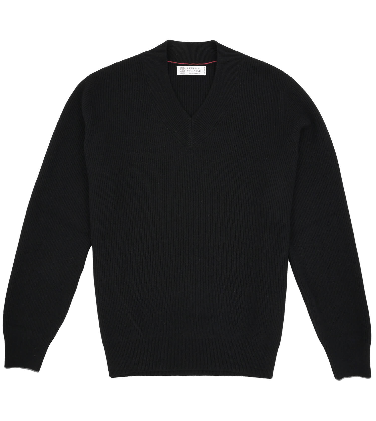 BRUNELLO CUCINELLI Ribbed V-Neck Sweater