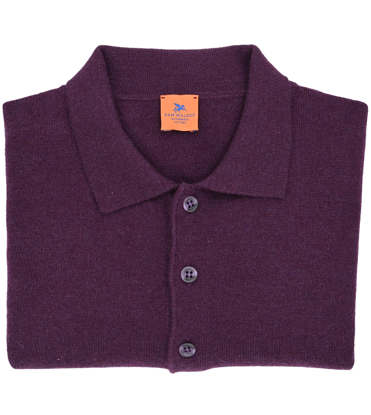 SAM MALOUF ORANGE LABEL Long Sleeve Polo